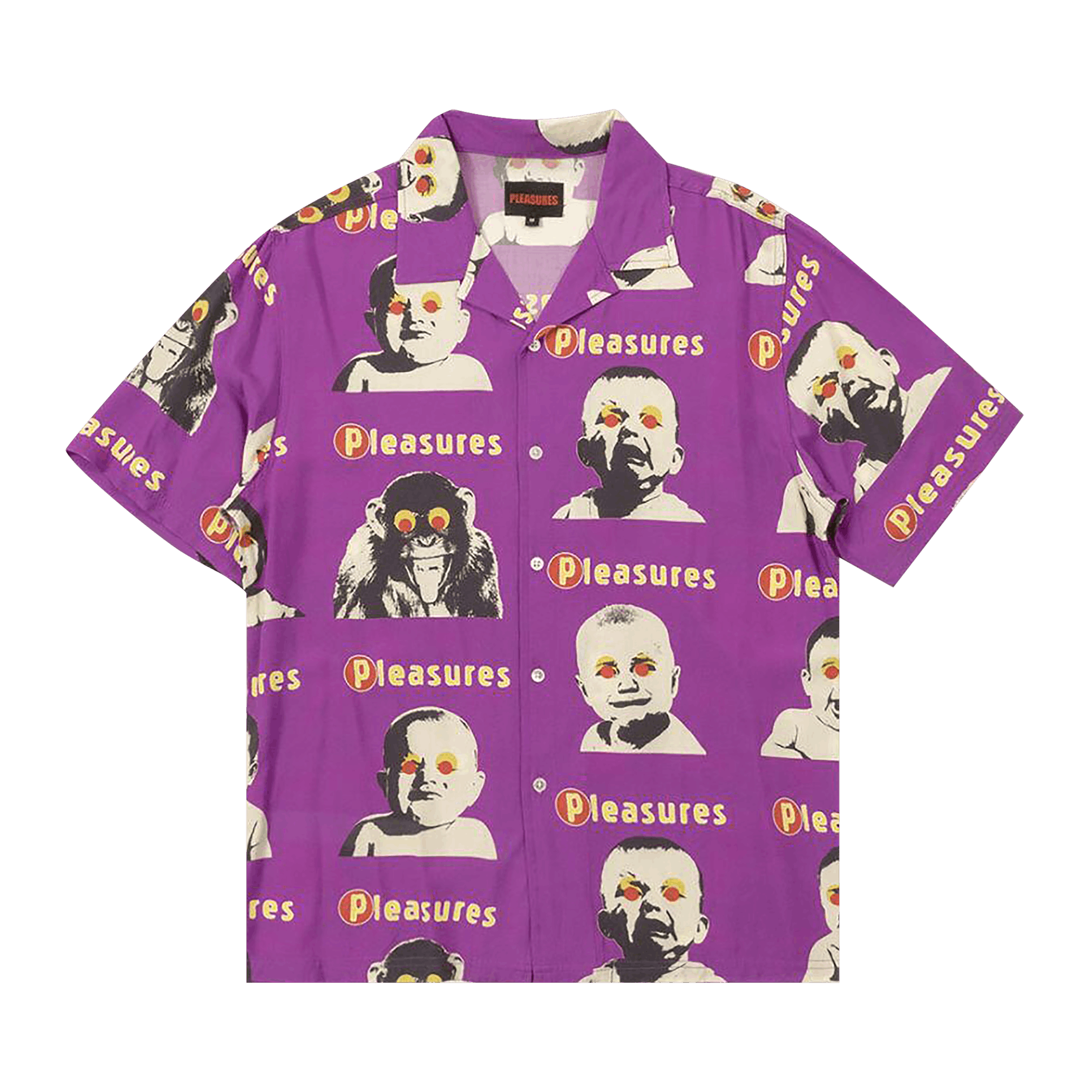 Pleasures Head Button Down 'Purple'
