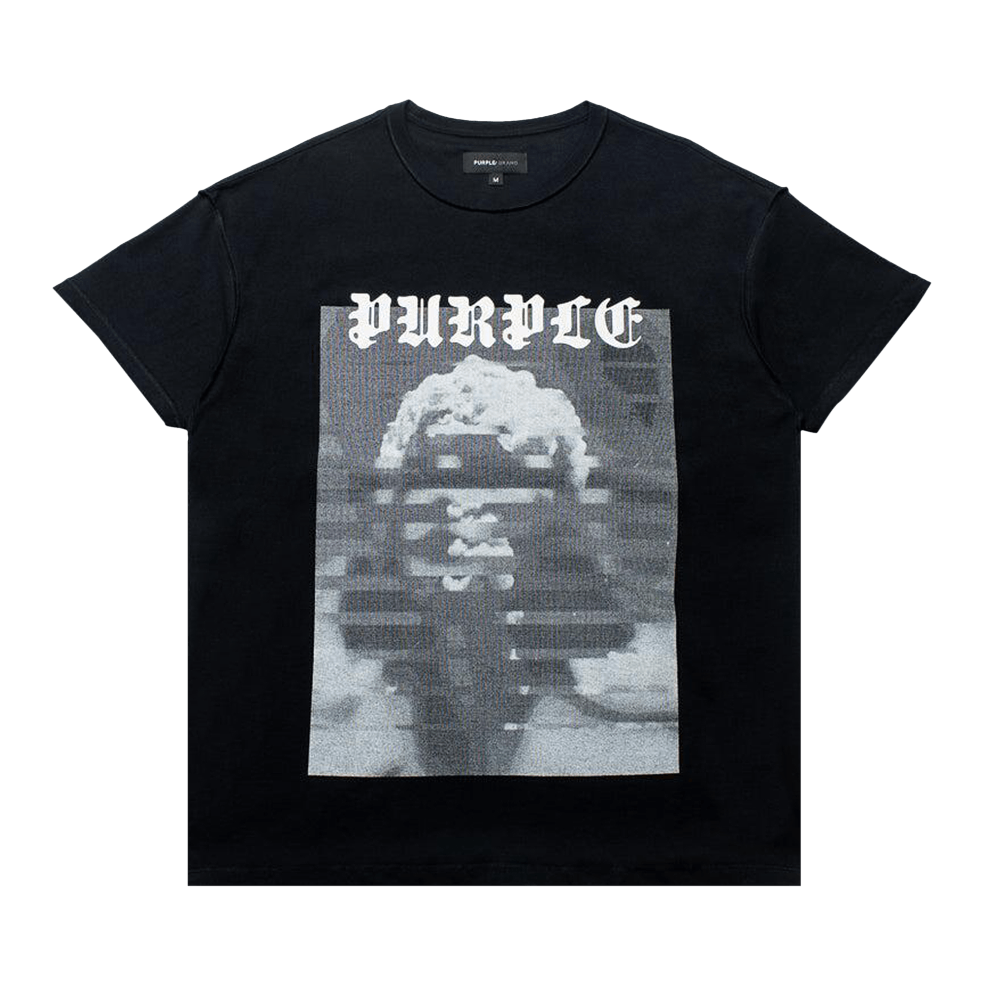 PURPLE BRAND Textured Inside Out T-Shirt 'Black'