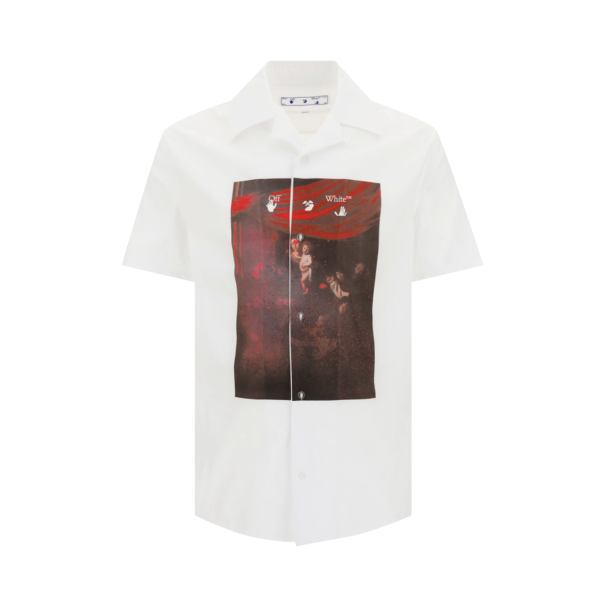 Off-White Sprayed Caravaggio Holiday Shirt 'White/Red'