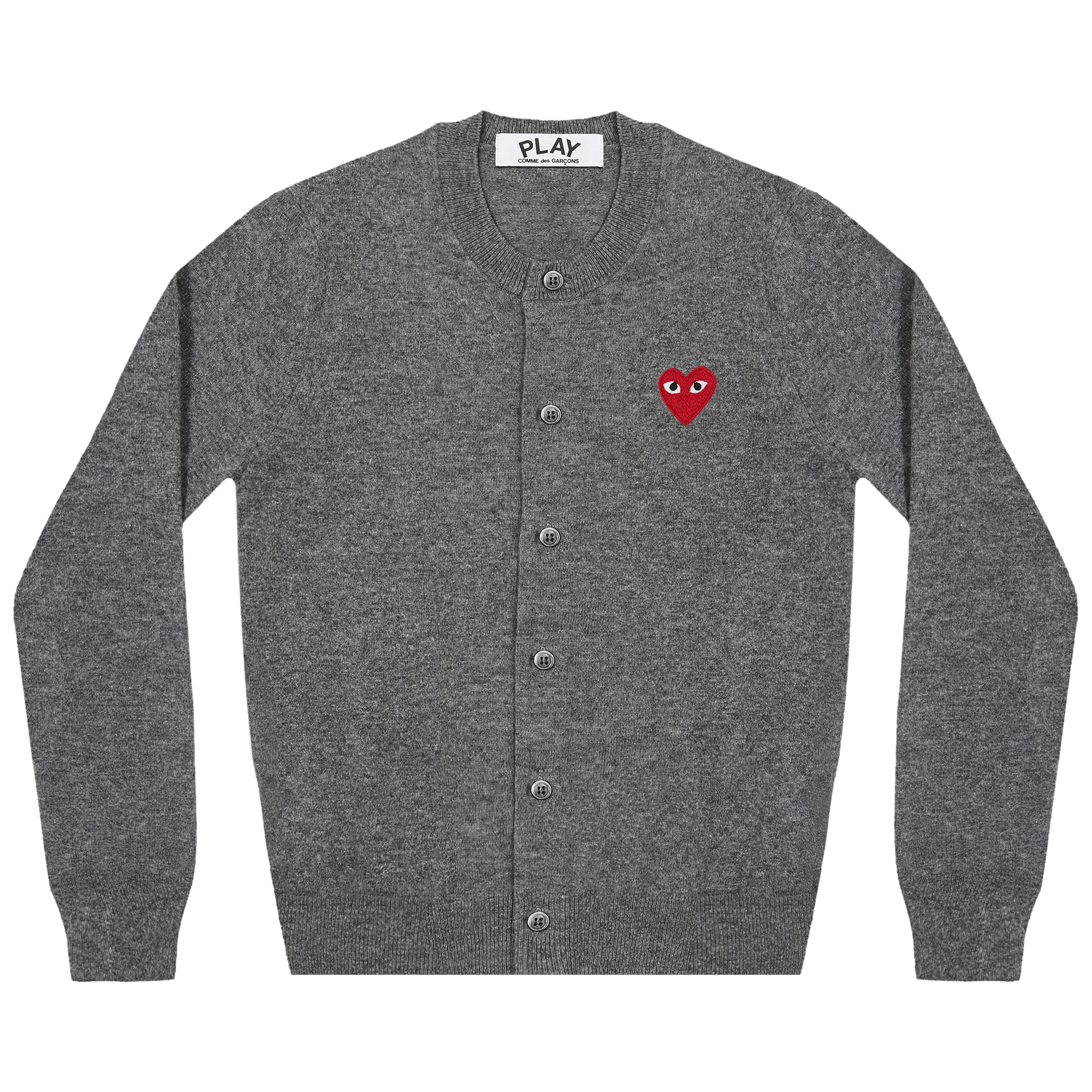 Comme des Garçons PLAY Heart Cardigan 'Grey'