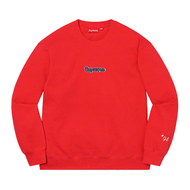 Supreme Gonz Logo Crewneck 'Washed Red'