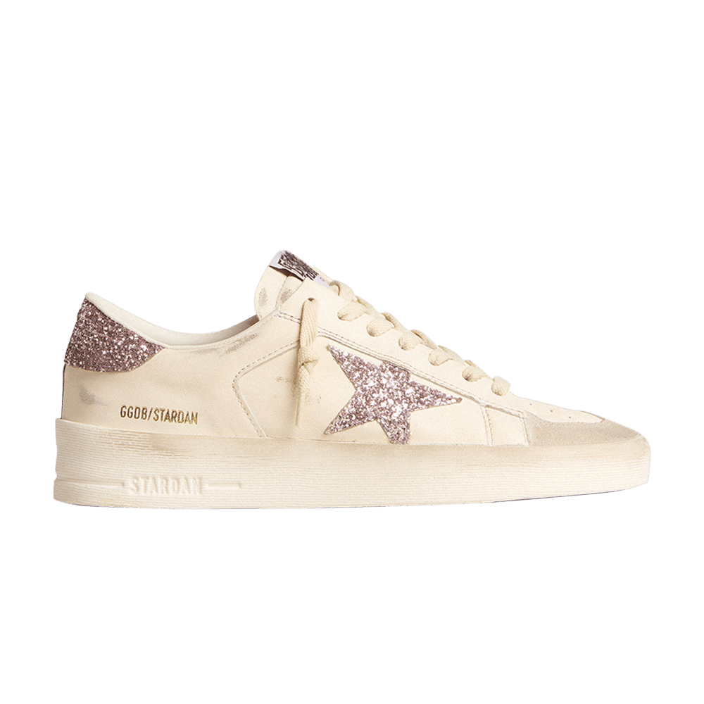 Golden Goose Wmns Stardan 'White Pink Glitter'