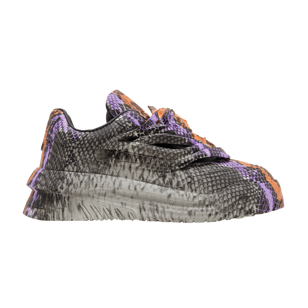 Buy Versace Odissea Caged Rubber Medusa Sneaker 'Grey Orange