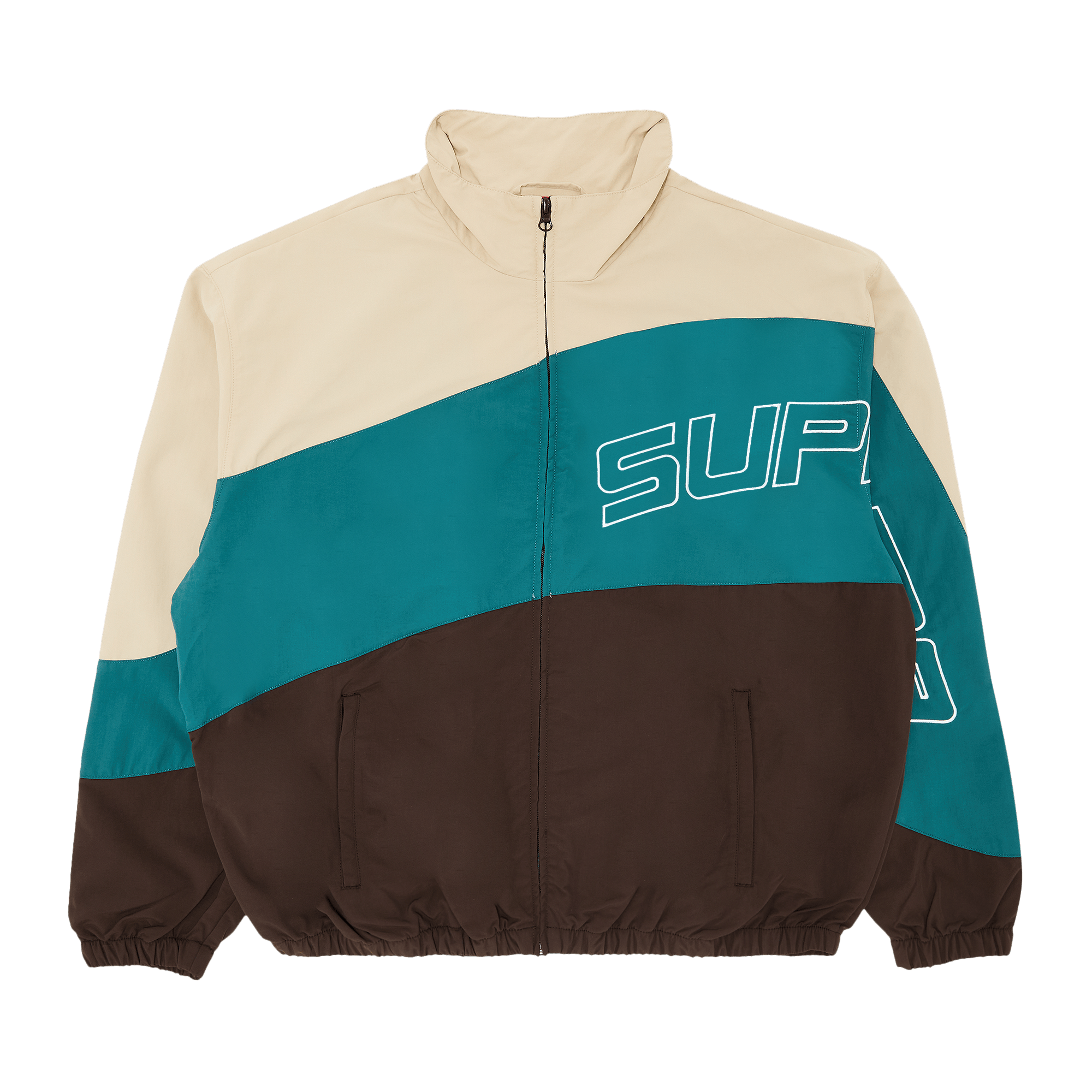 Supreme Curve Track Jacket 'Brown'