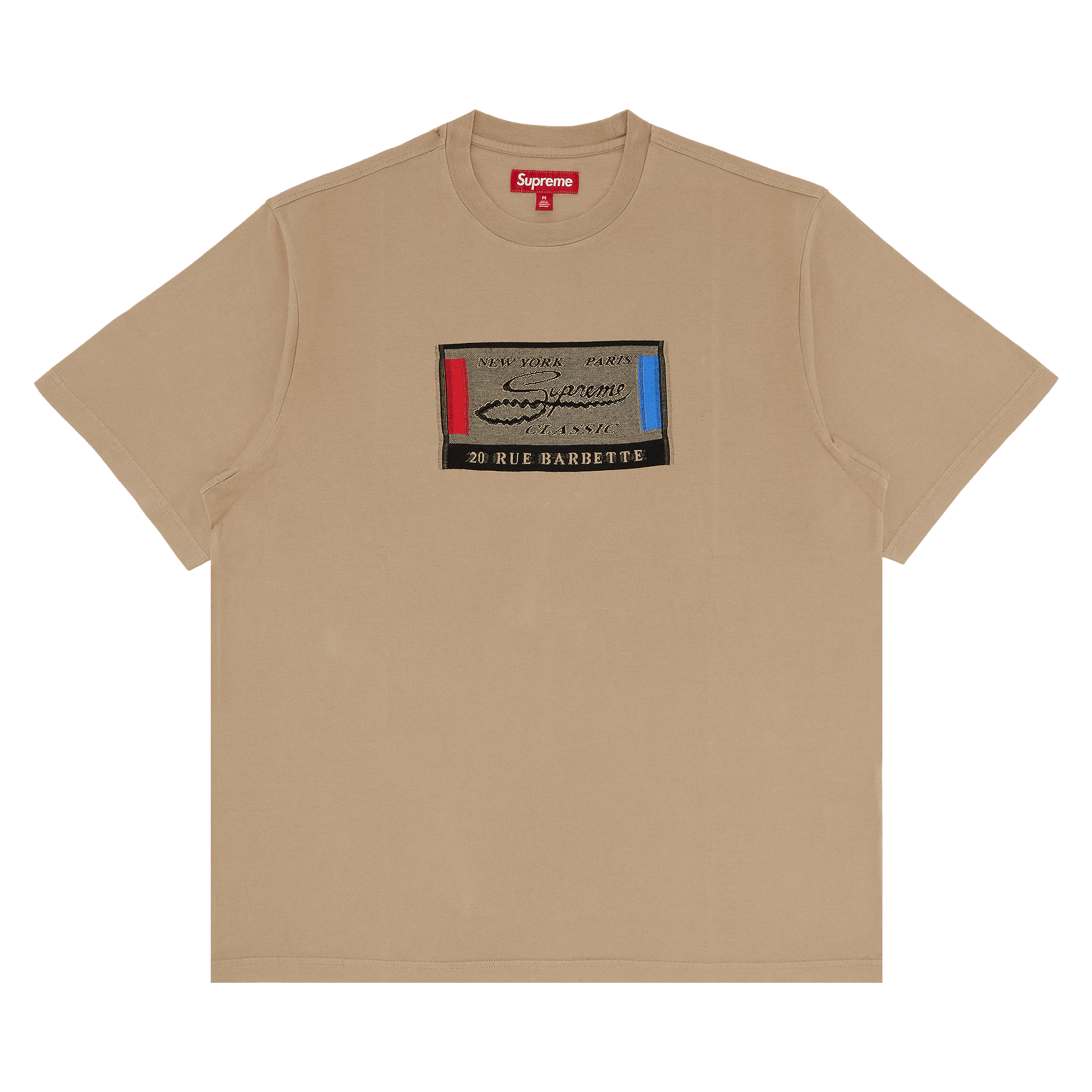 Supreme Intarsia Label Short-Sleeve Top 'Tan'