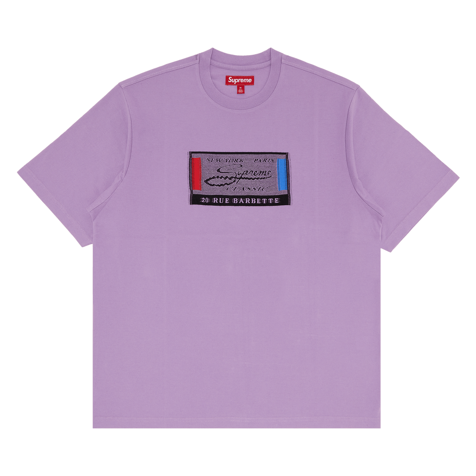 Supreme Intarsia Label Short-Sleeve Top 'Purple'