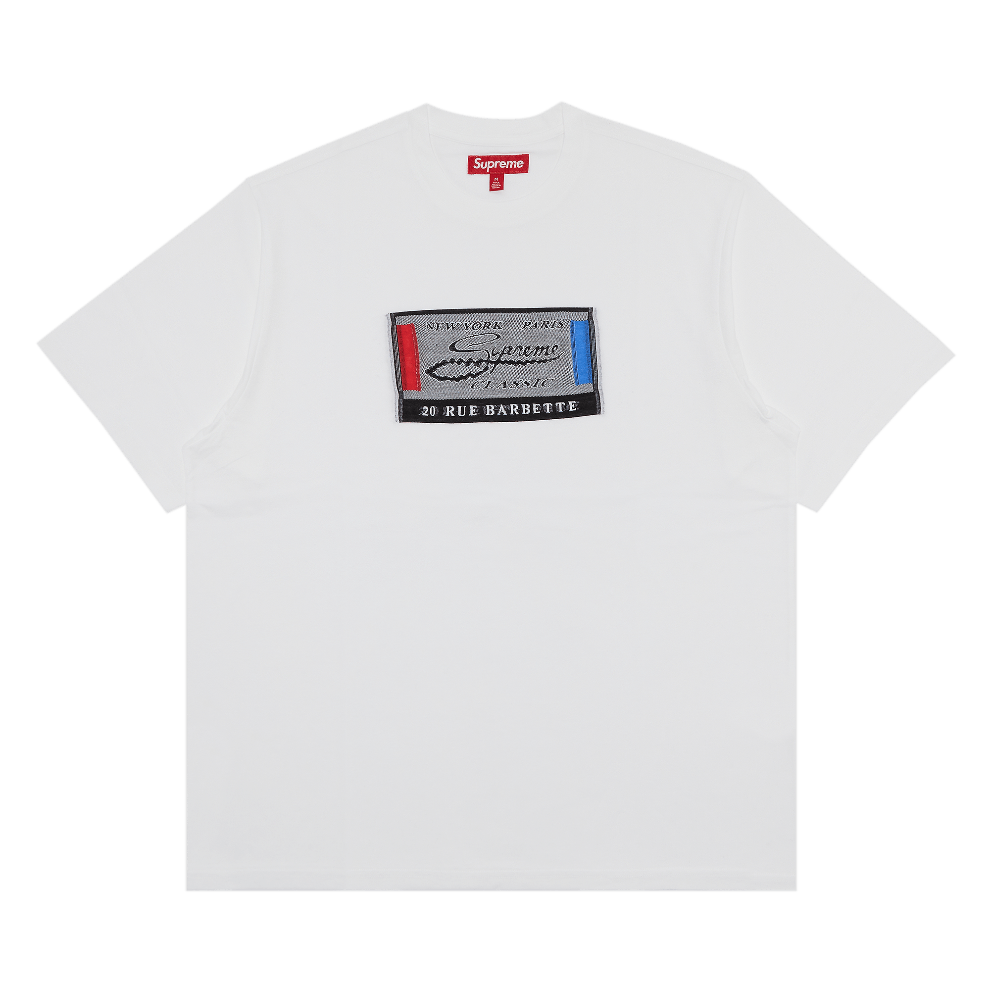 Supreme Intarsia Label Short-Sleeve Top 'White'