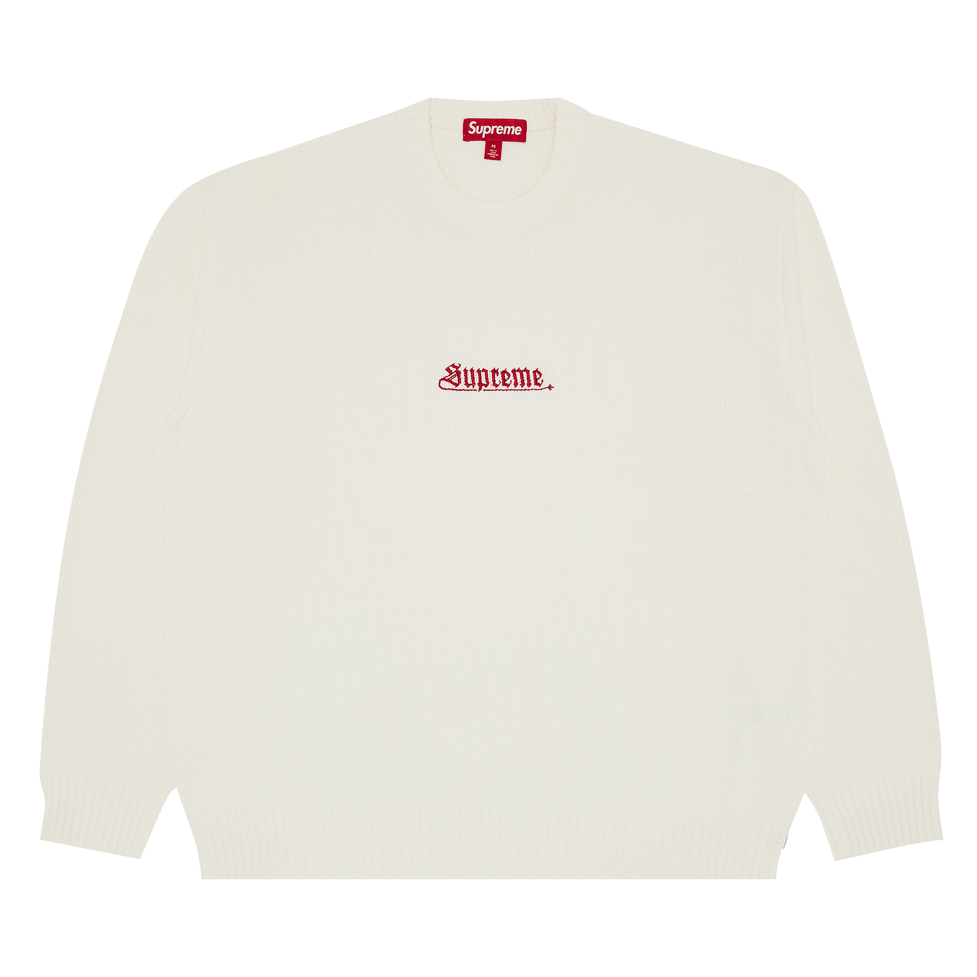 Supreme Old English Sweater 'Ivory'