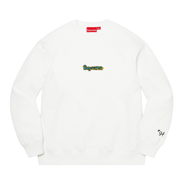Supreme Gonz Logo Crewneck 'White'