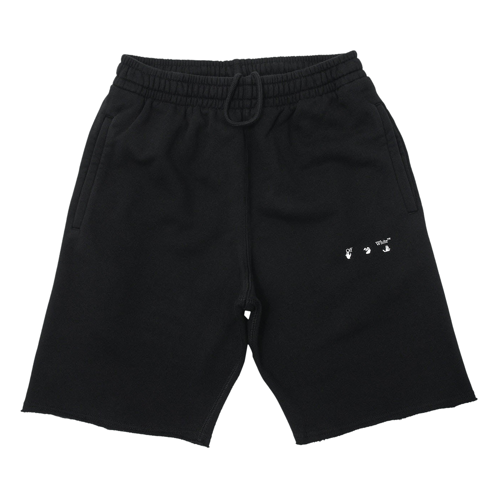 Off-White Sprayed Caravaggio Sweatshort 'Black/White'
