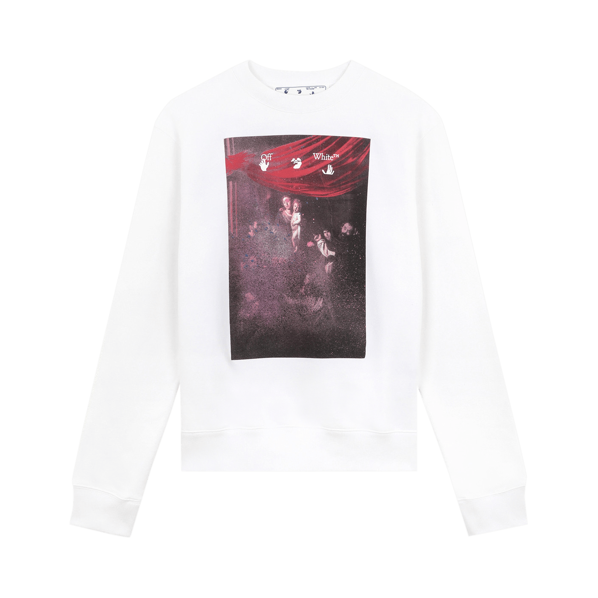 Off-White Sprayed Caravaggio Slim Crewneck 'White'