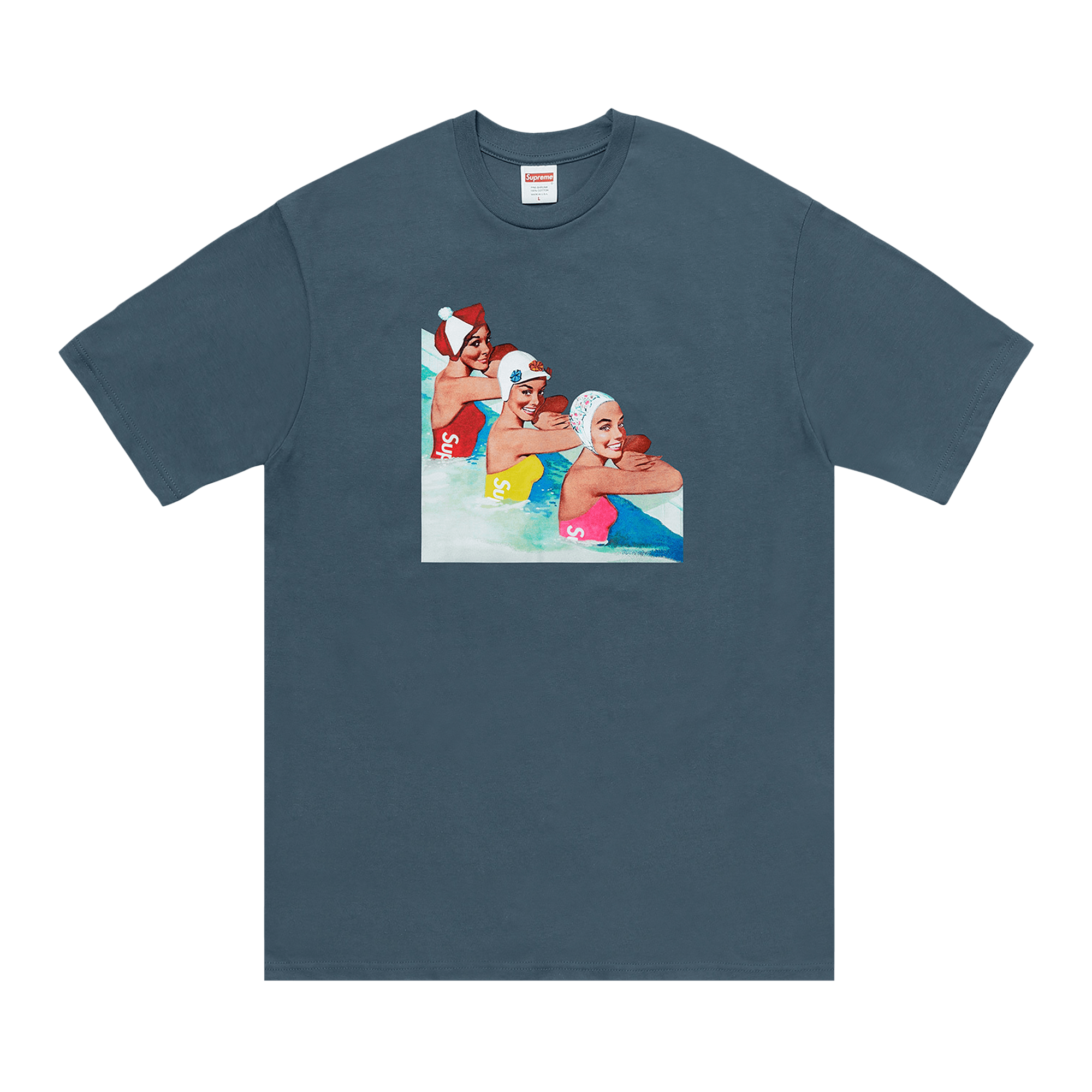Supreme Swimmers Tee 'Dark Slate'