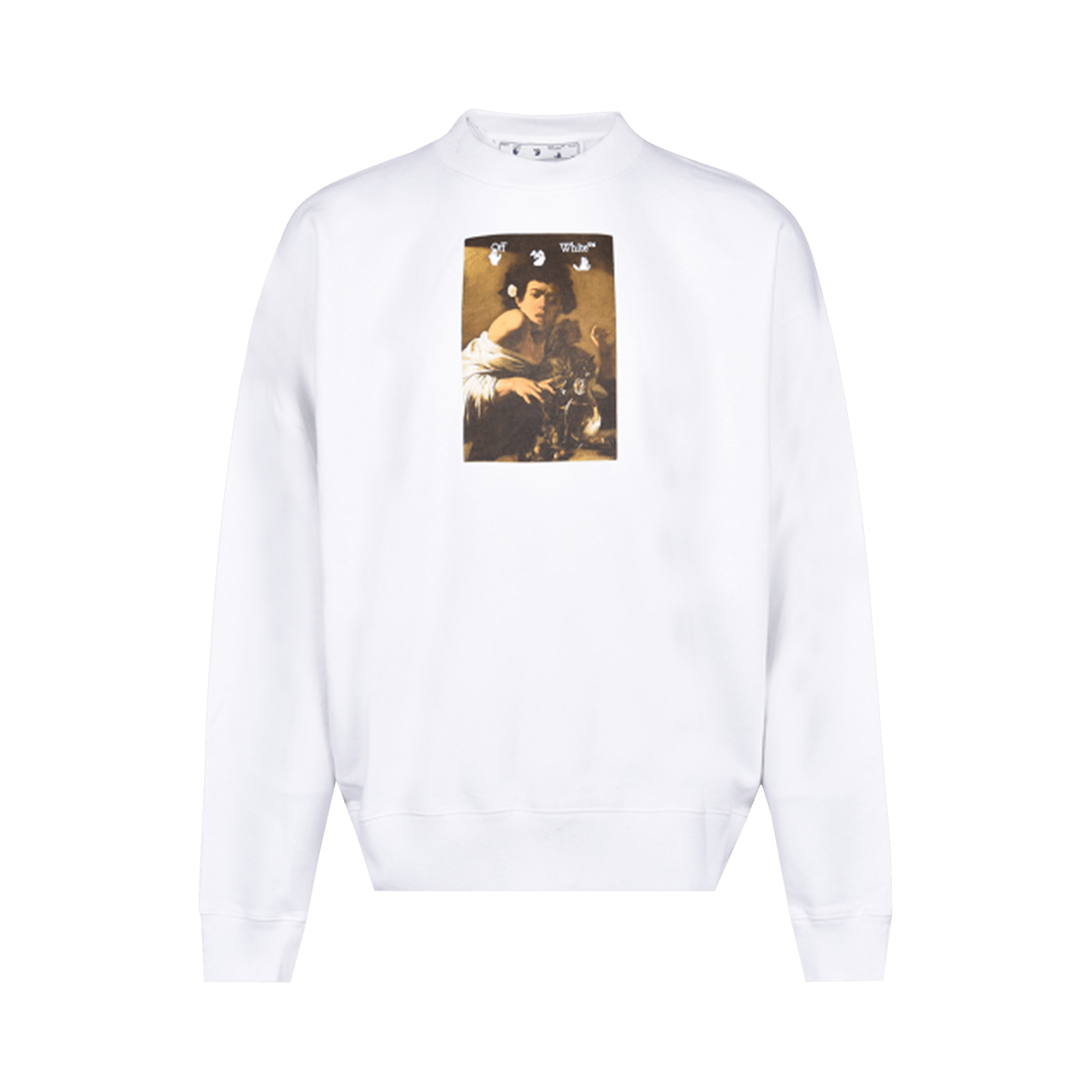 Off-White Caravaggio Boy Skate Crewneck 'White/Multi'