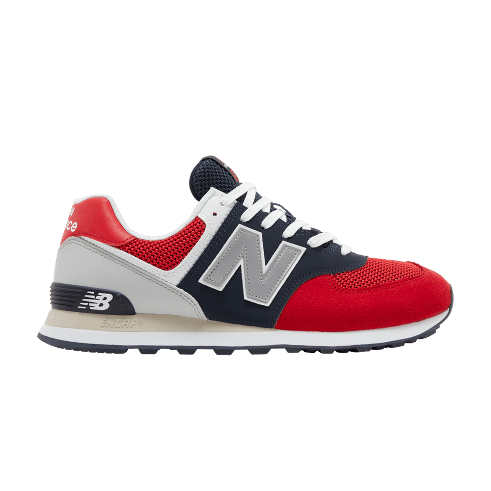 New Balance 574 Pebbled Sport 'Team Red'