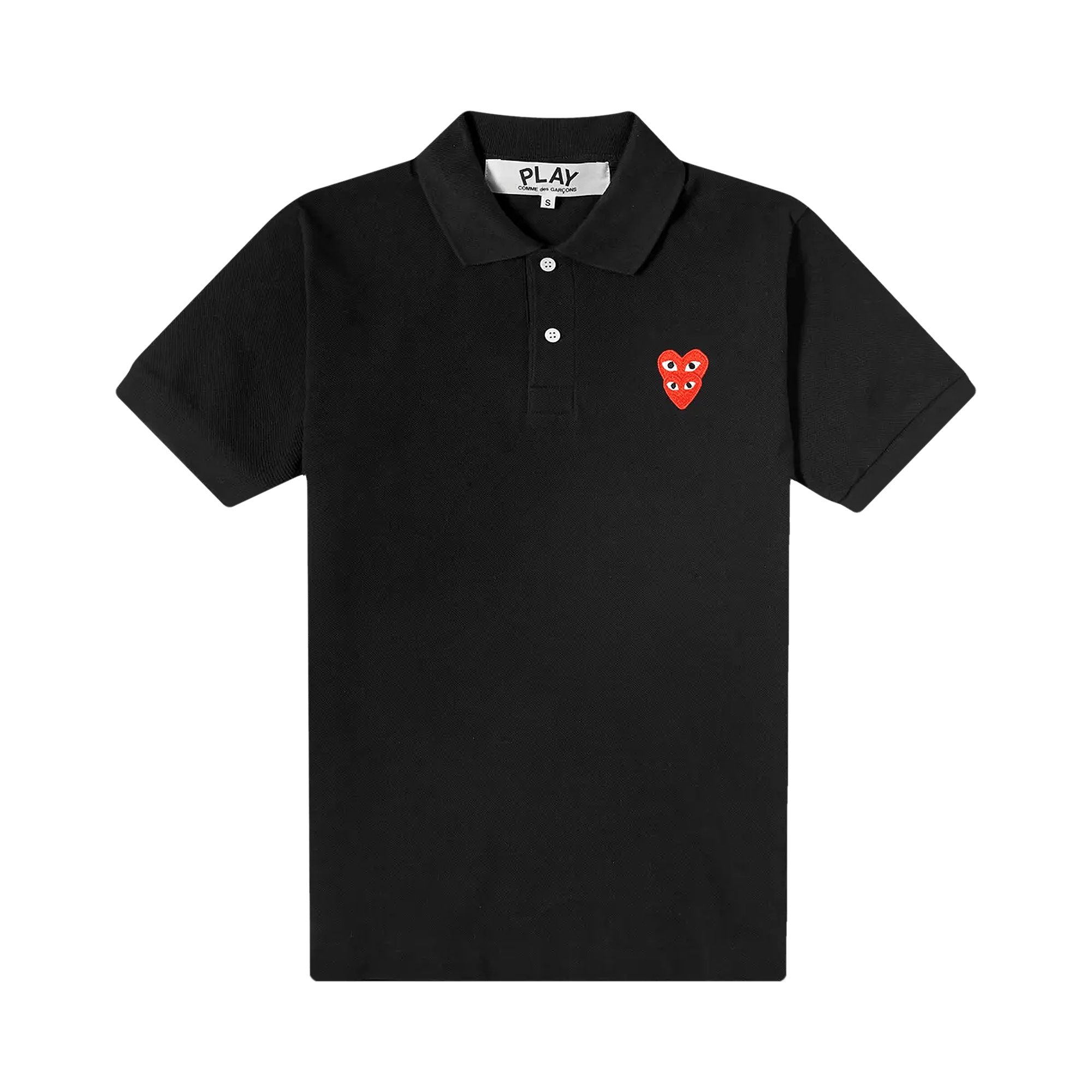 Comme des Garçons PLAY Heart Logo Polo 'Black'