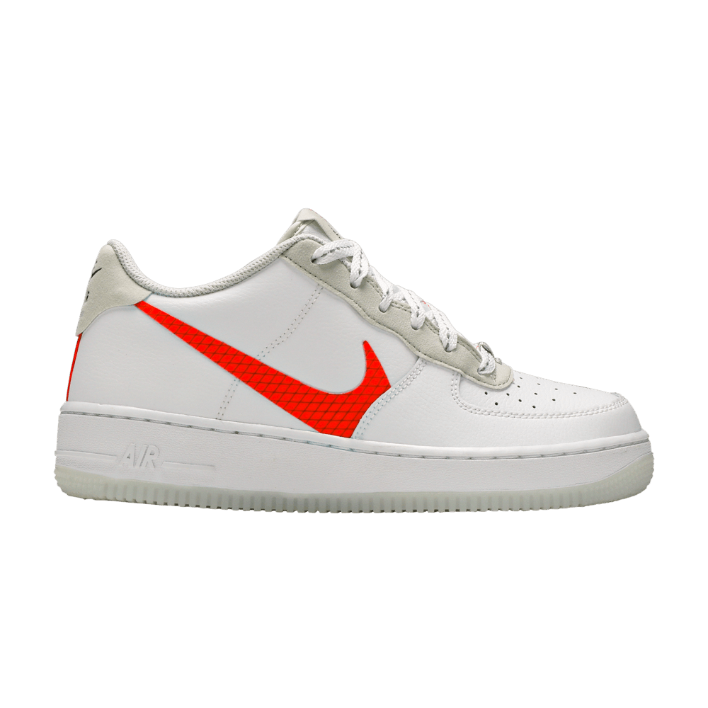 Nike Air Force 1 LV8 3 GS 'White Total Orange'