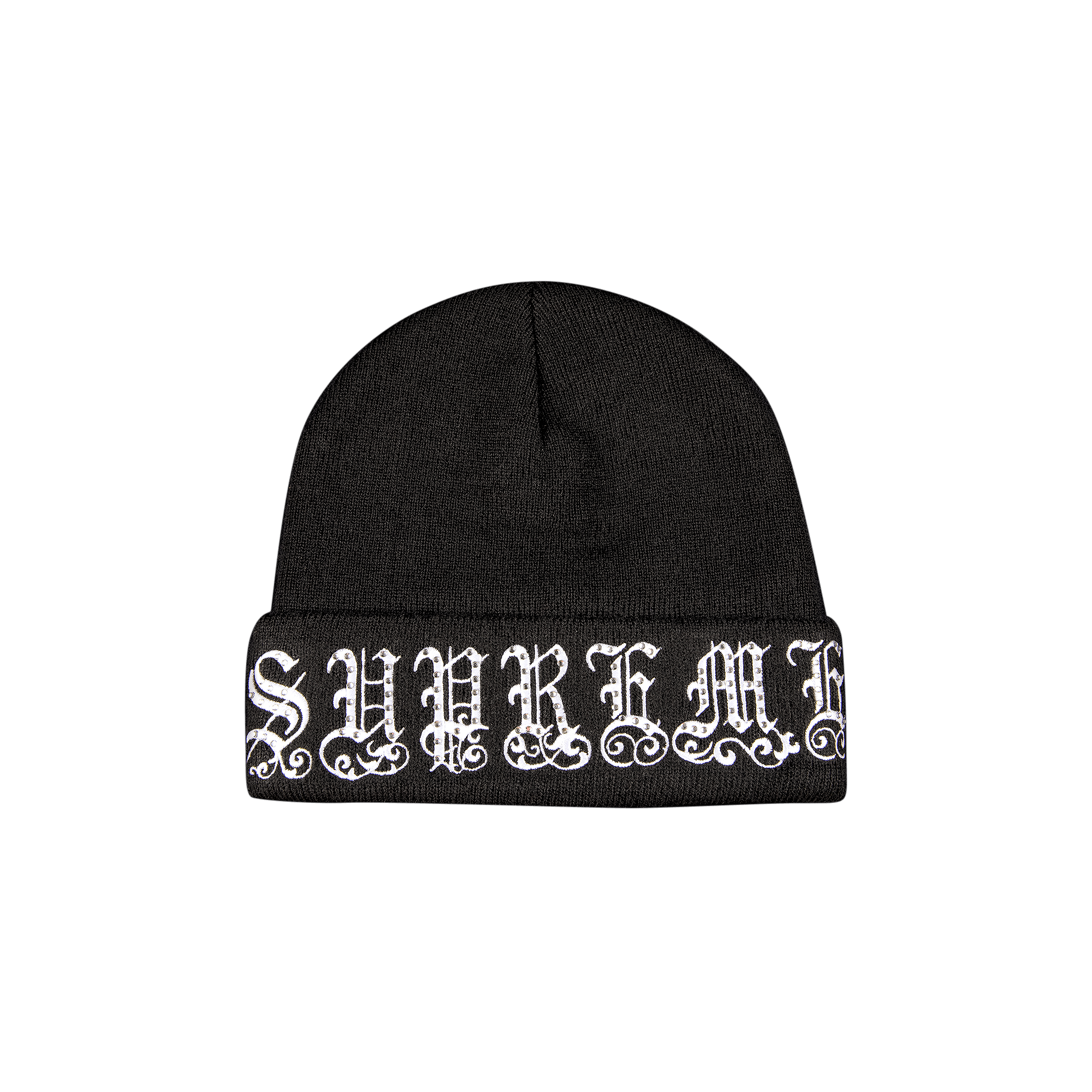 Supreme Old English Rhinestone Beanie 'Black'