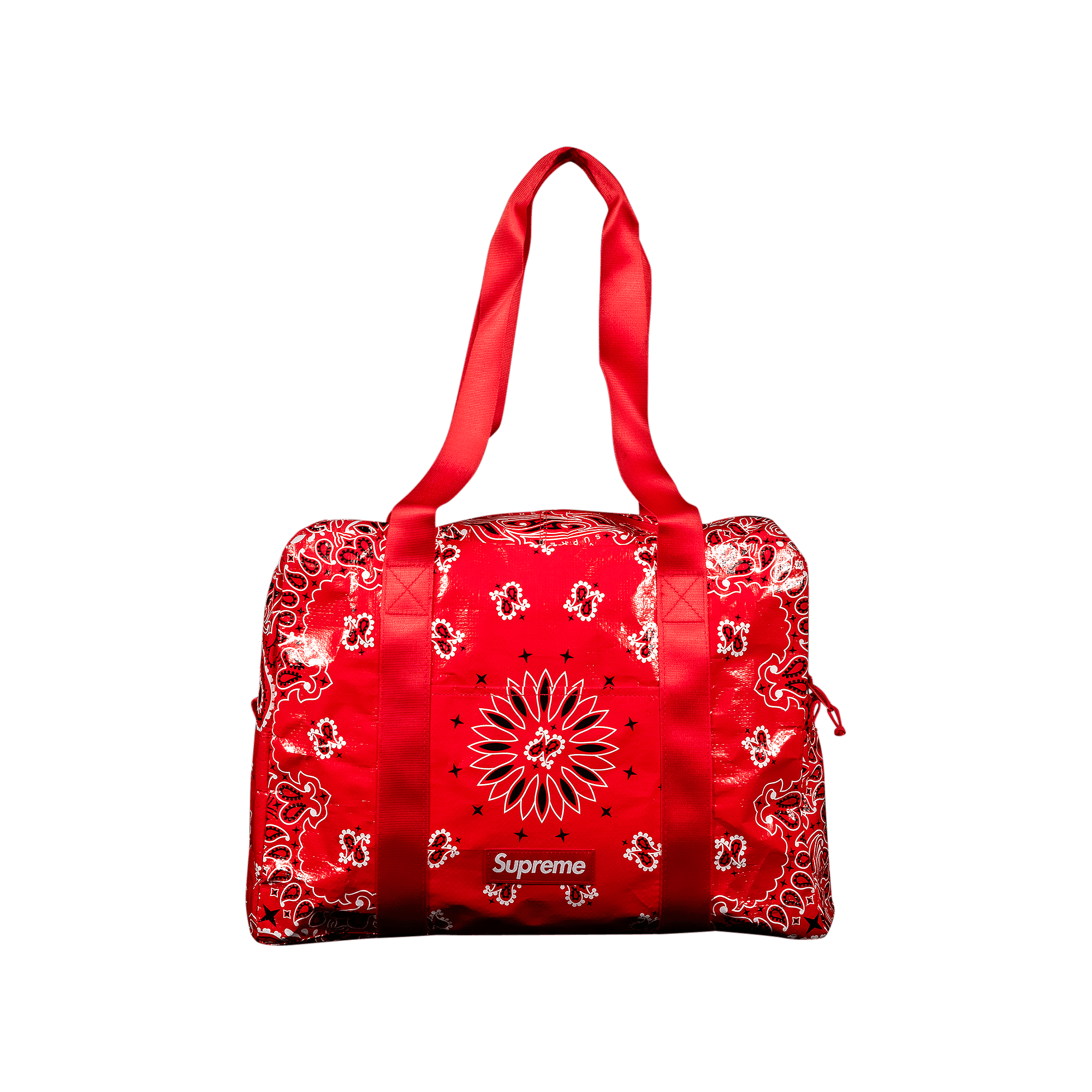 Supreme Bandana Tarp Small Duffle Bag 'Red'