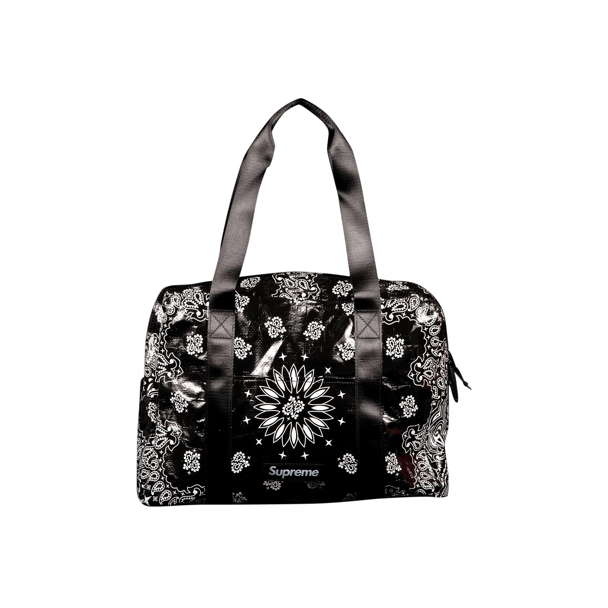 Supreme Bandana Tarp Small Duffle Bag 'Black'