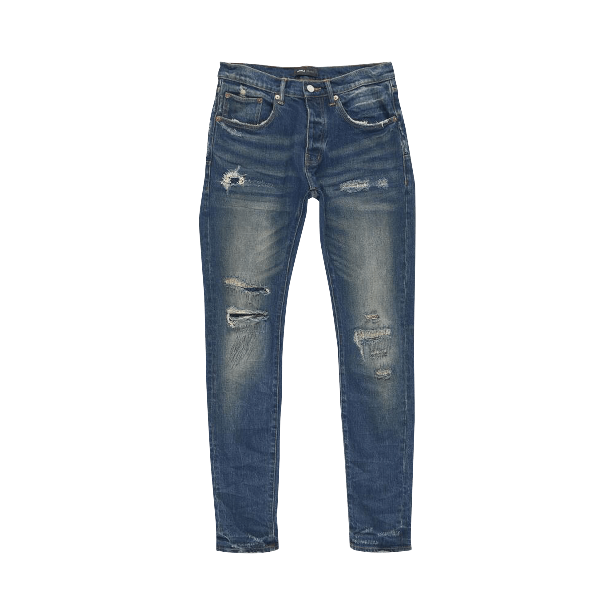 PURPLE BRAND Light Destroy Pants 'Dark Indigo'
