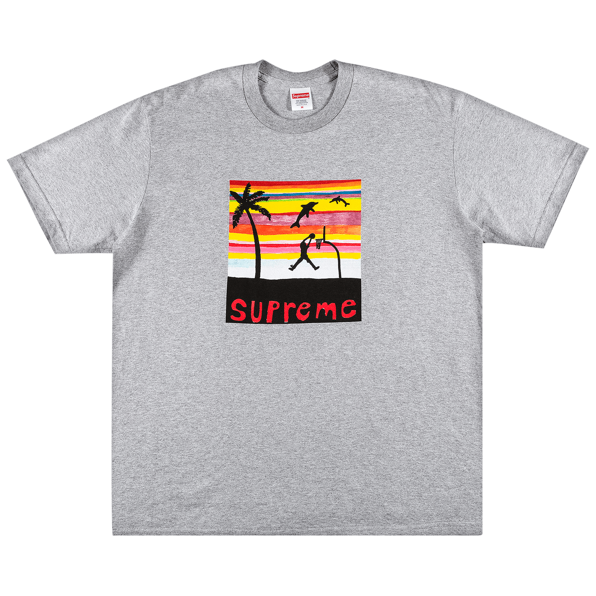 Supreme Dunk Tee 'Heather Grey'