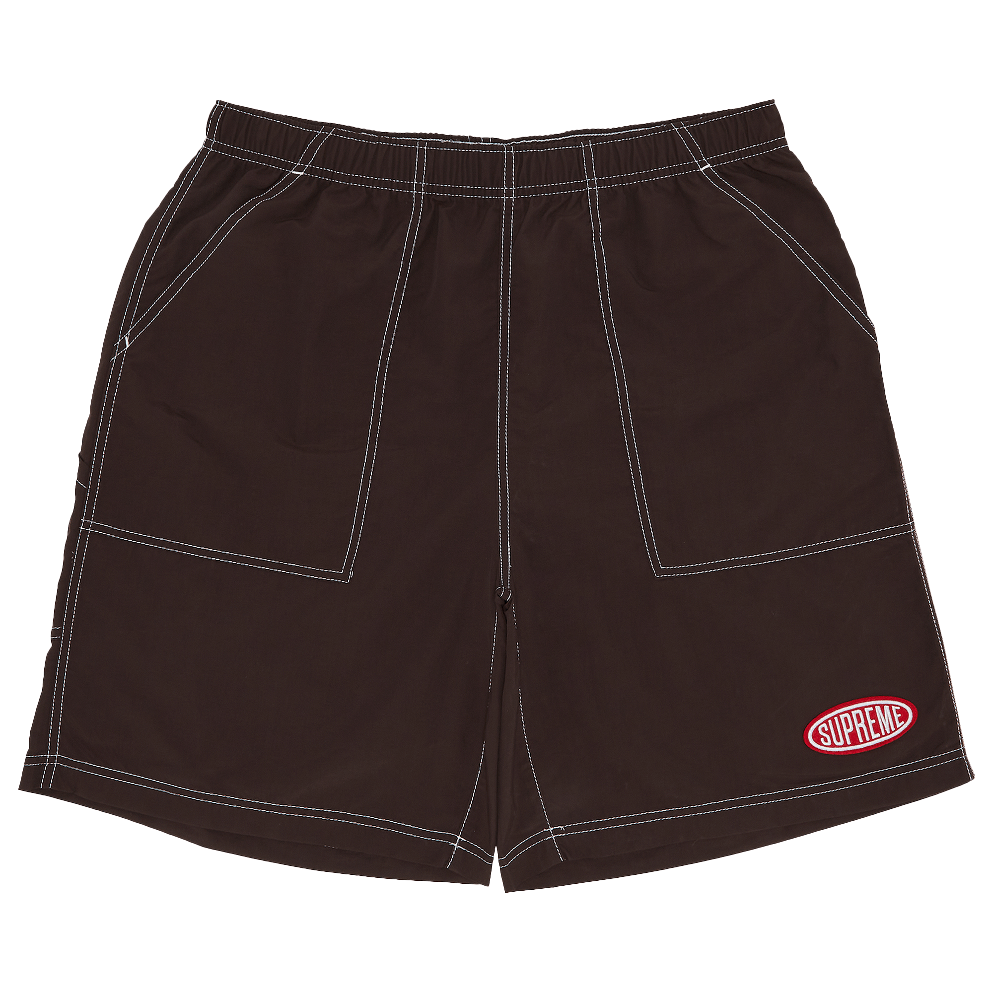 Supreme Nylon Painter Short 'Dark Brown'
