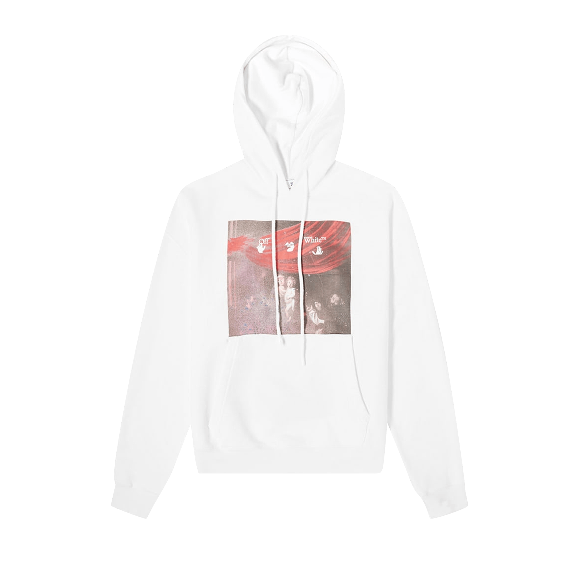 Off-White Sprayed Caravaggio Over Hoodie 'White'