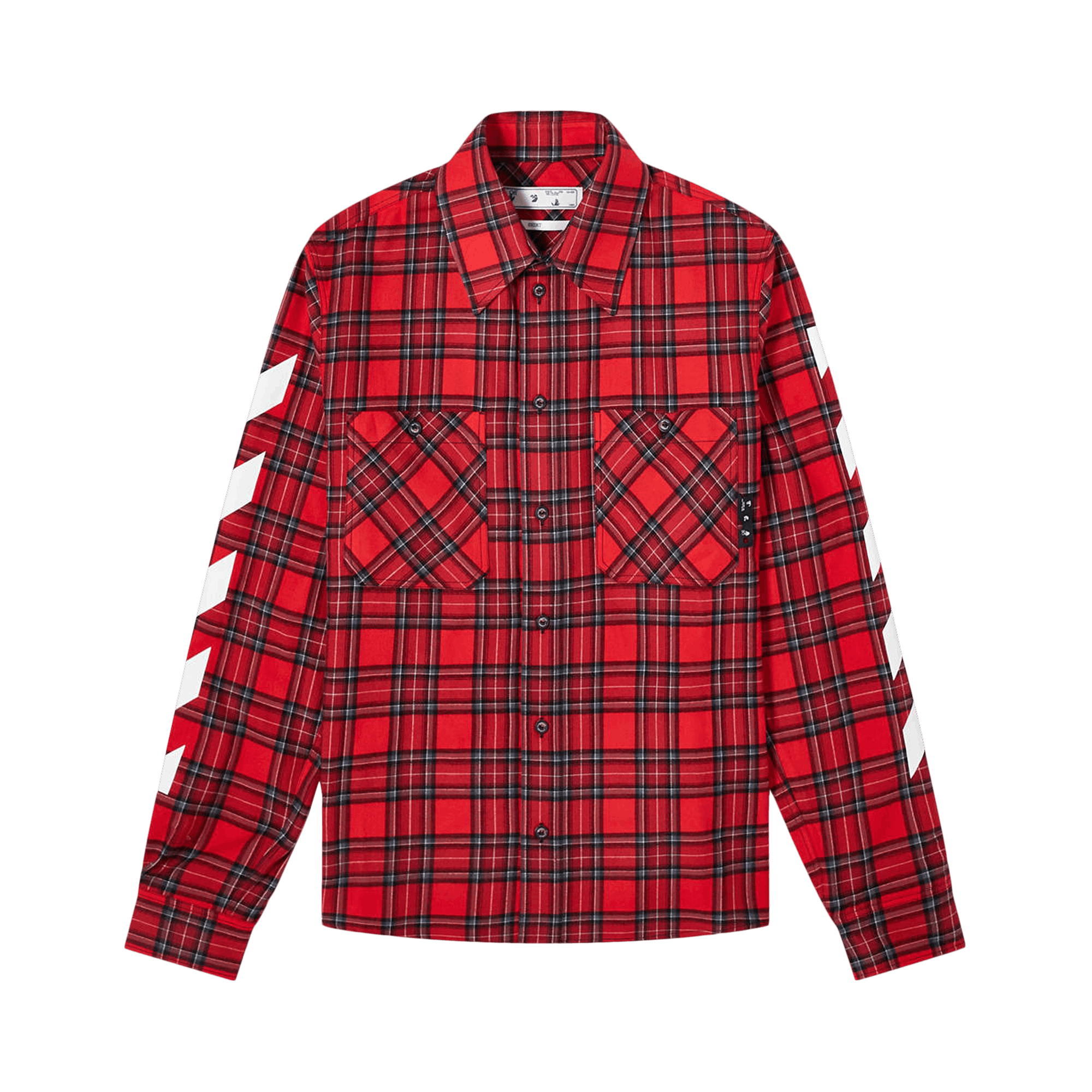 Off-White Diag Flannel Shirt 'Samba/White'