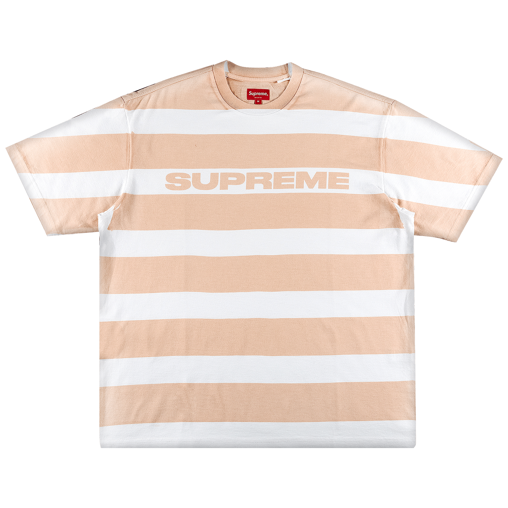 Supreme Printed Stripe Short-Sleeve Top 'Peach'