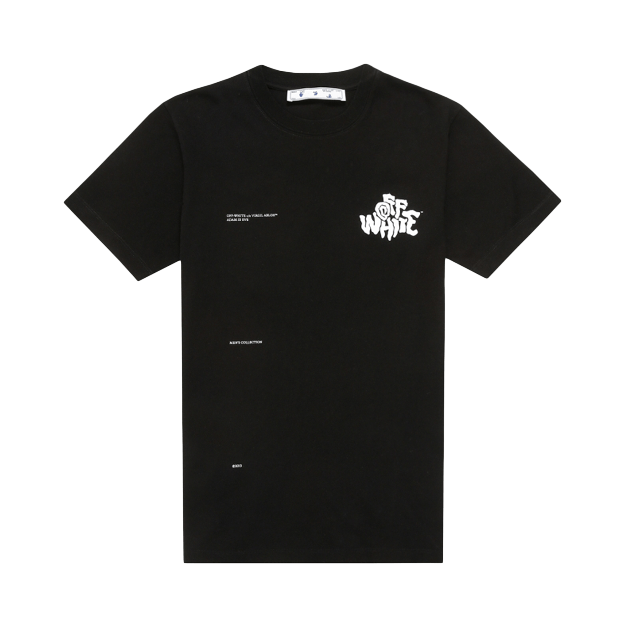 Off-White Off Blur Logo Slim Tee 'Black/White'