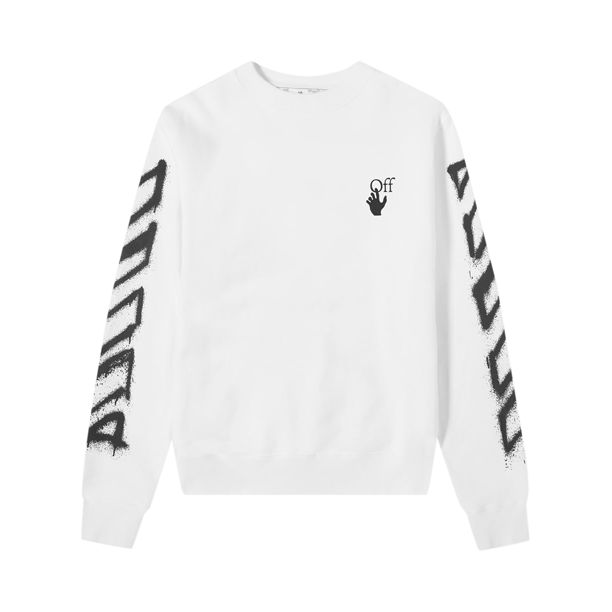 Off-White Spray Marker Slim Crewneck 'White/Black'