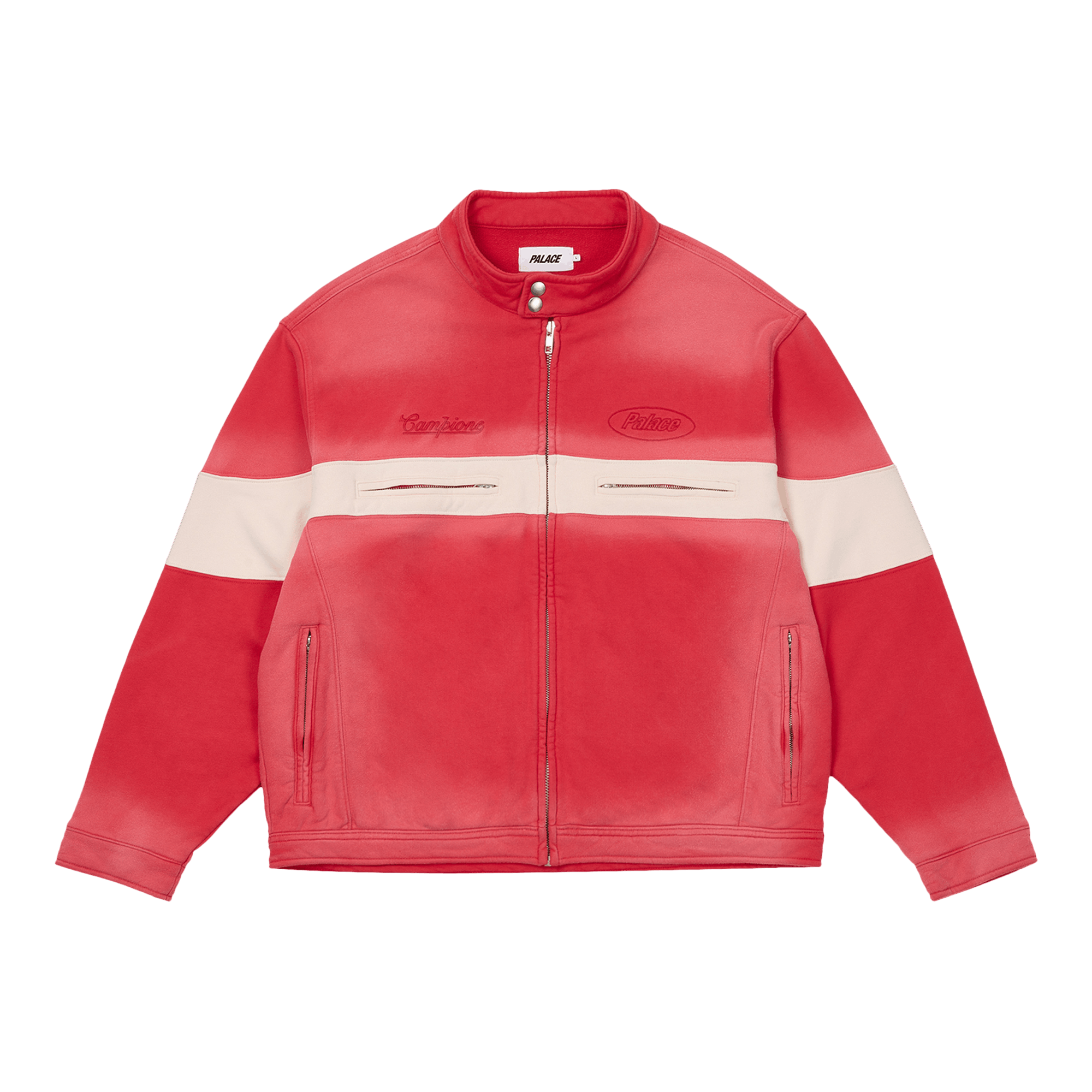 Palace Washed Moto Jacket 'Truest Red'