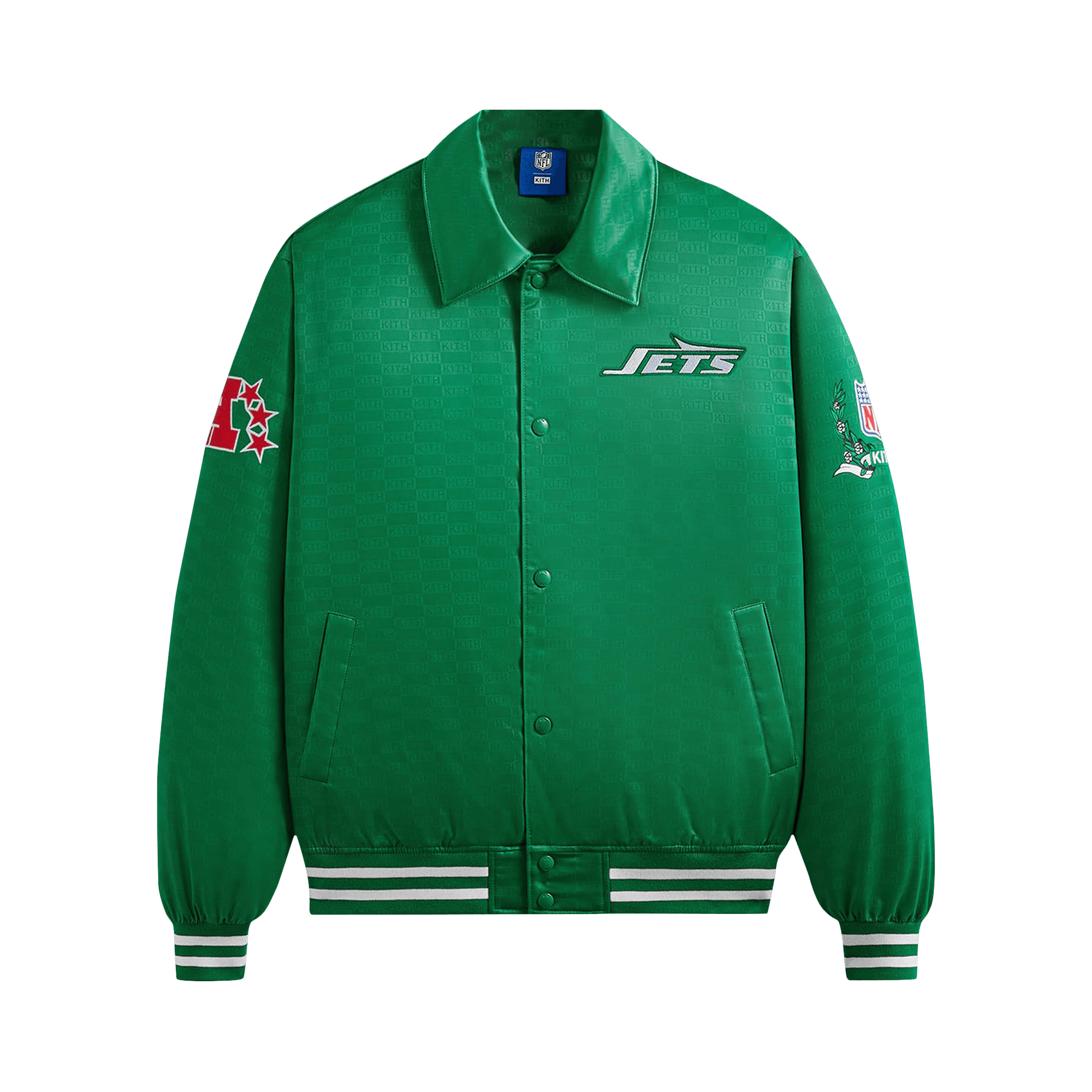 Kith For the NFL: Jets Satin Bomber Jacket 'Luna'