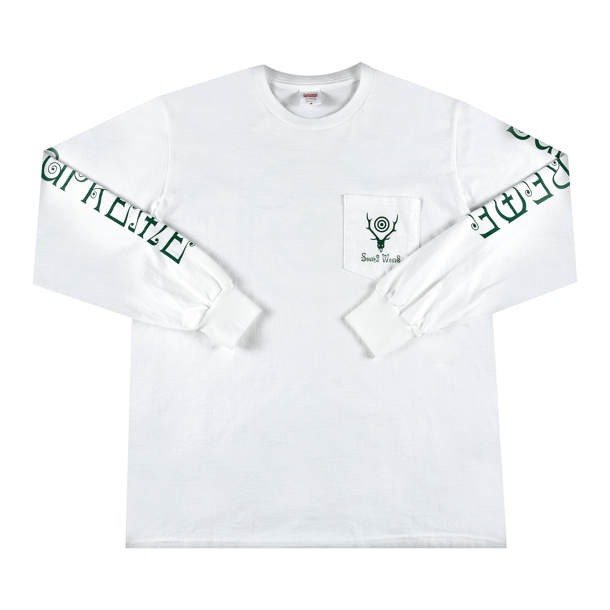 Supreme x SOUTH2 WEST8 Long-Sleeve Pocket Tee 'White'