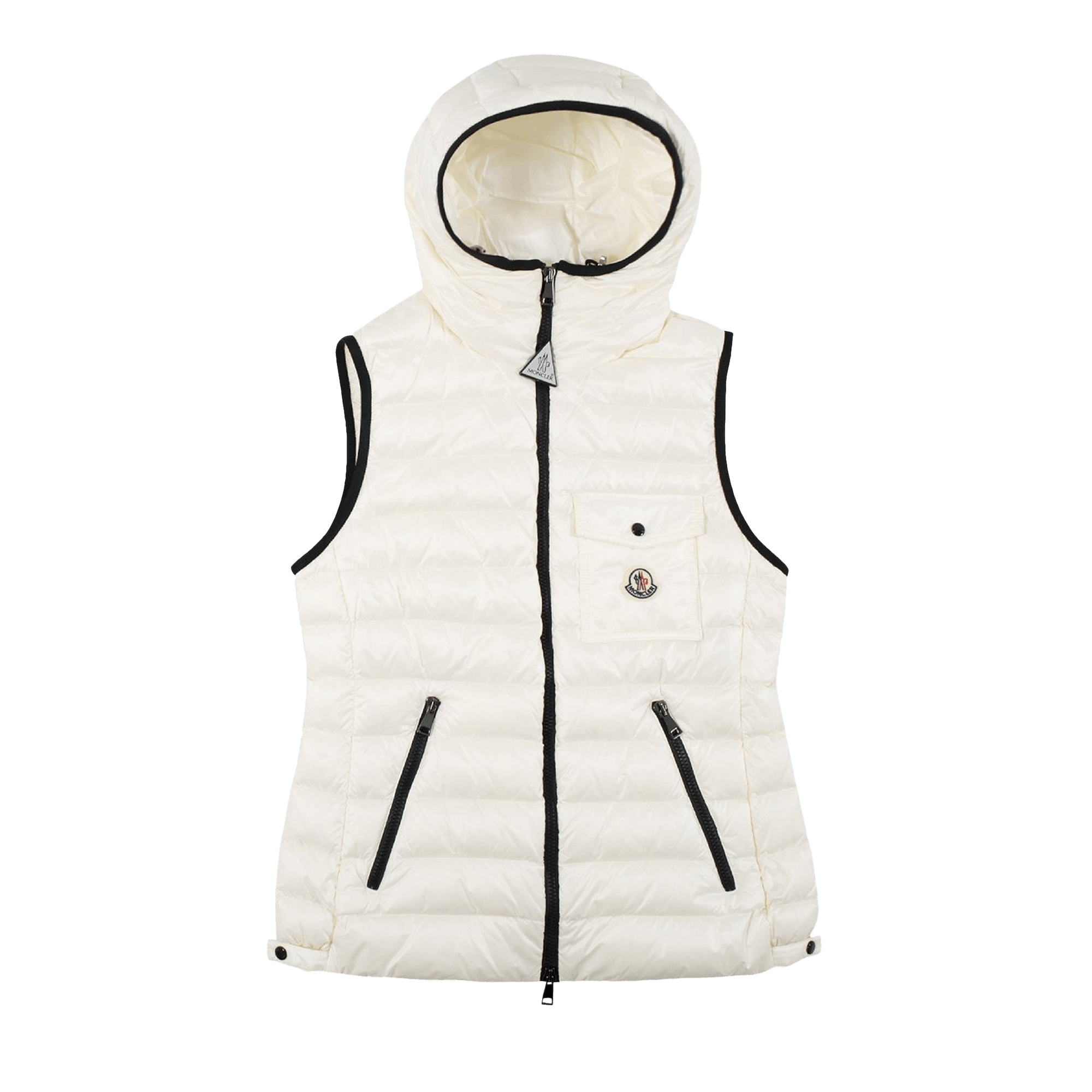 Moncler Glyco Hooded Puffer Gilet 'White'