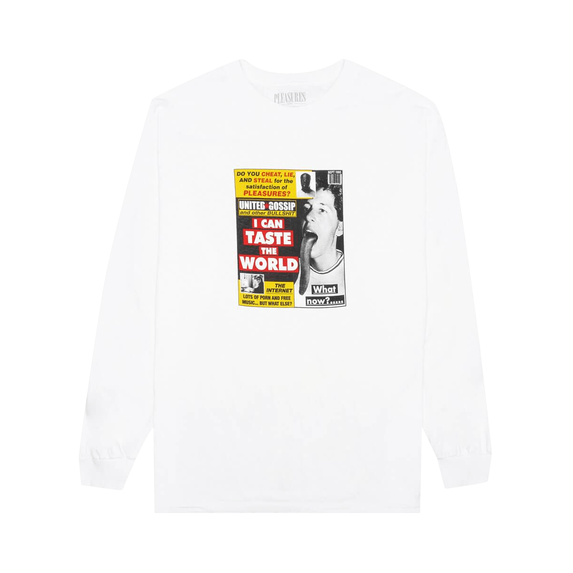Pleasures Gossip Long-Sleeve T-Shirt 'White'