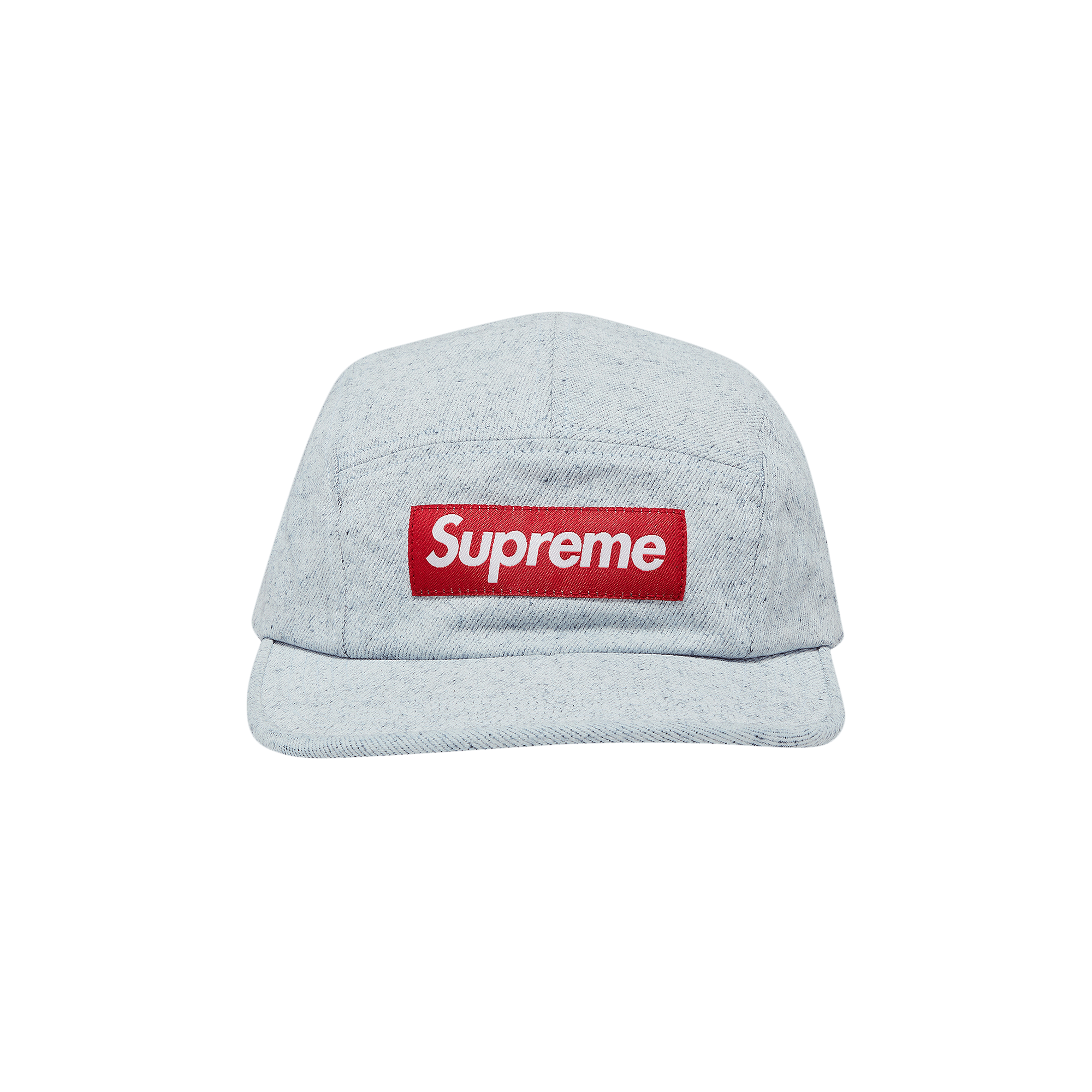 Supreme Coated Denim Camp Cap 'White'