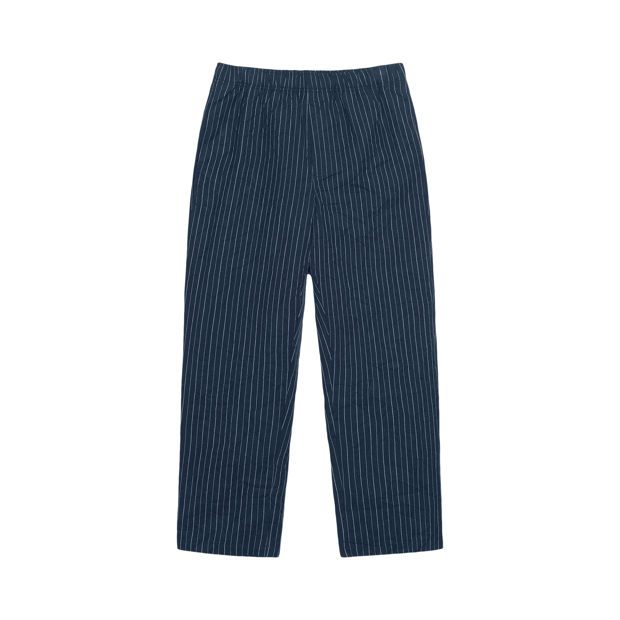 Stussy Wrinkled Stripe Beach Pant 'Navy'