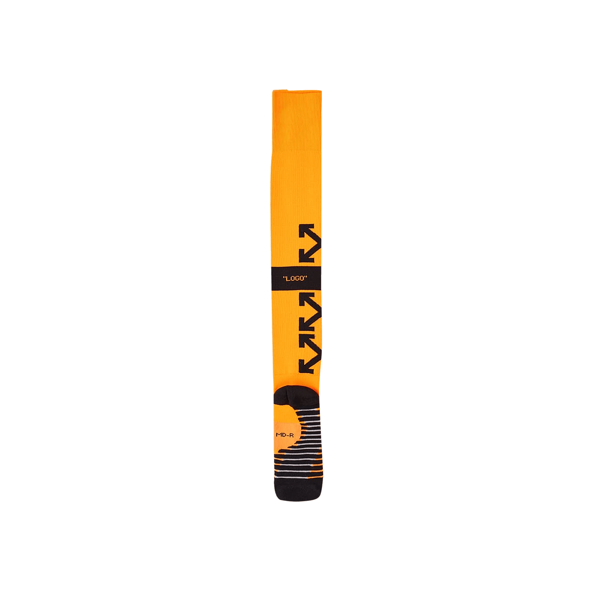 Off-White x Nikelab Mercurial NRG X Football Socks 'Orange/Black/Total Orange'