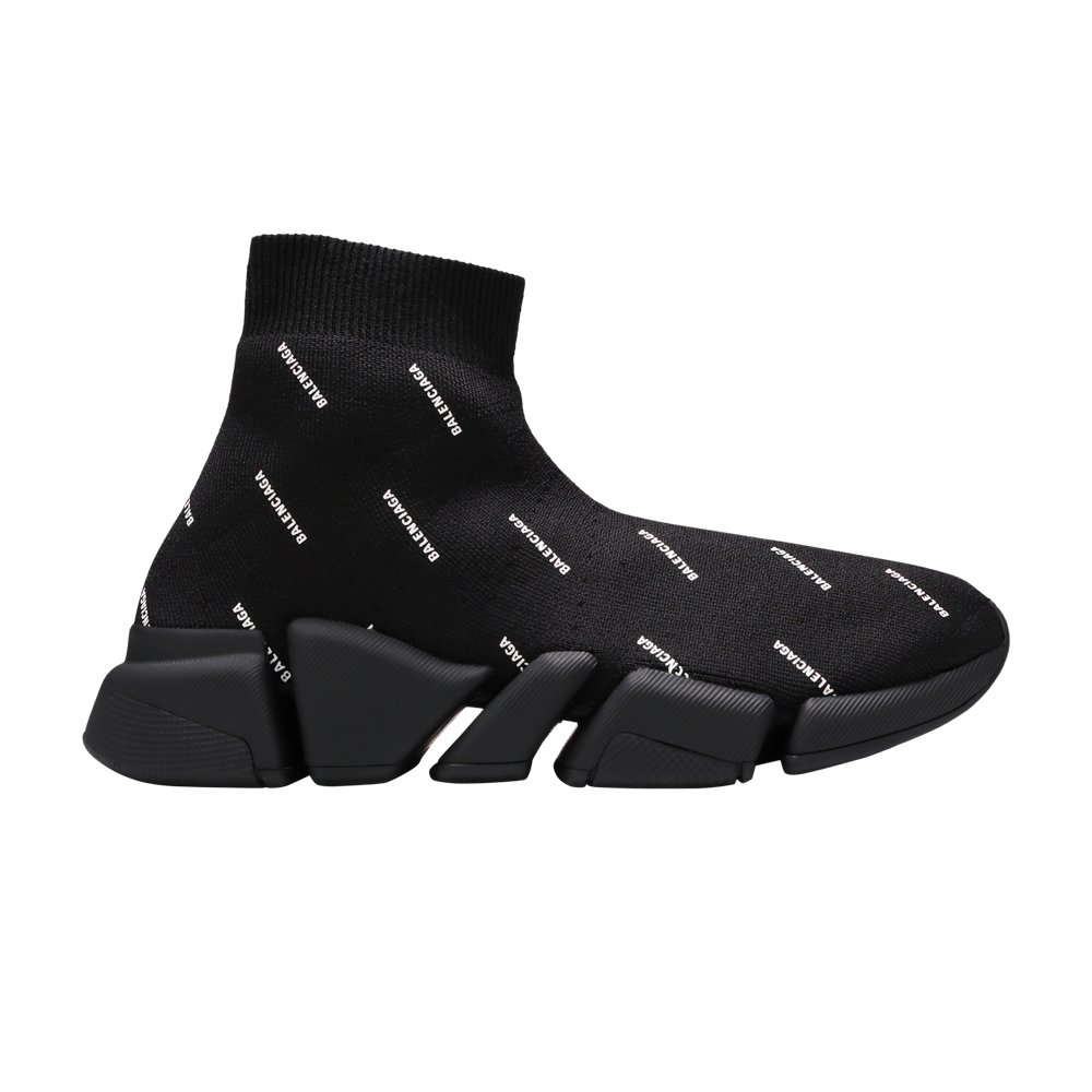 Balenciaga Wmns Speed 2.0 Sneaker 'Allover Logo - Black'