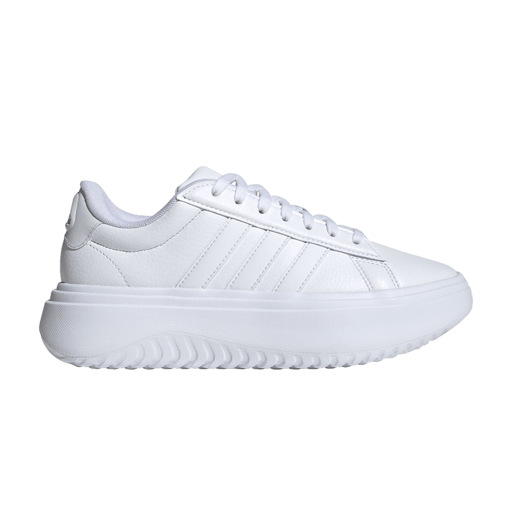 Buy Adidas Wmns Grand Court Cloudfoam 'White Platinum Metallic