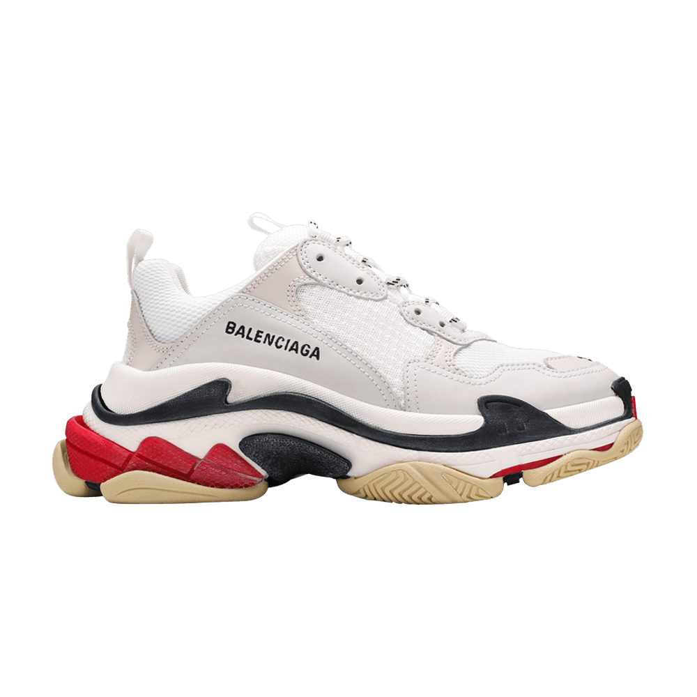 Balenciaga Wmns Triple S Sneaker 'White Black Red' 2019