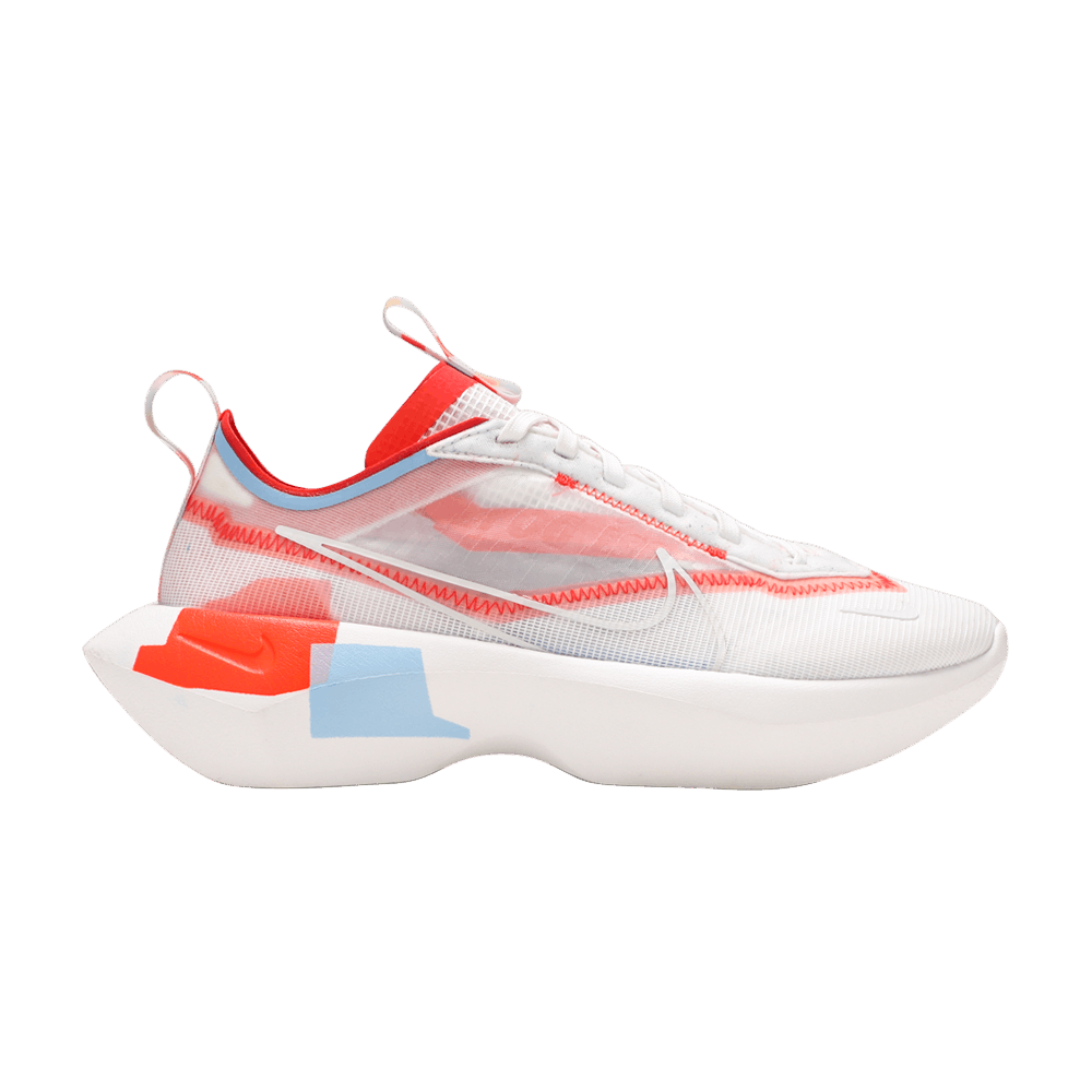 nike vista lite trainers in white red and blue