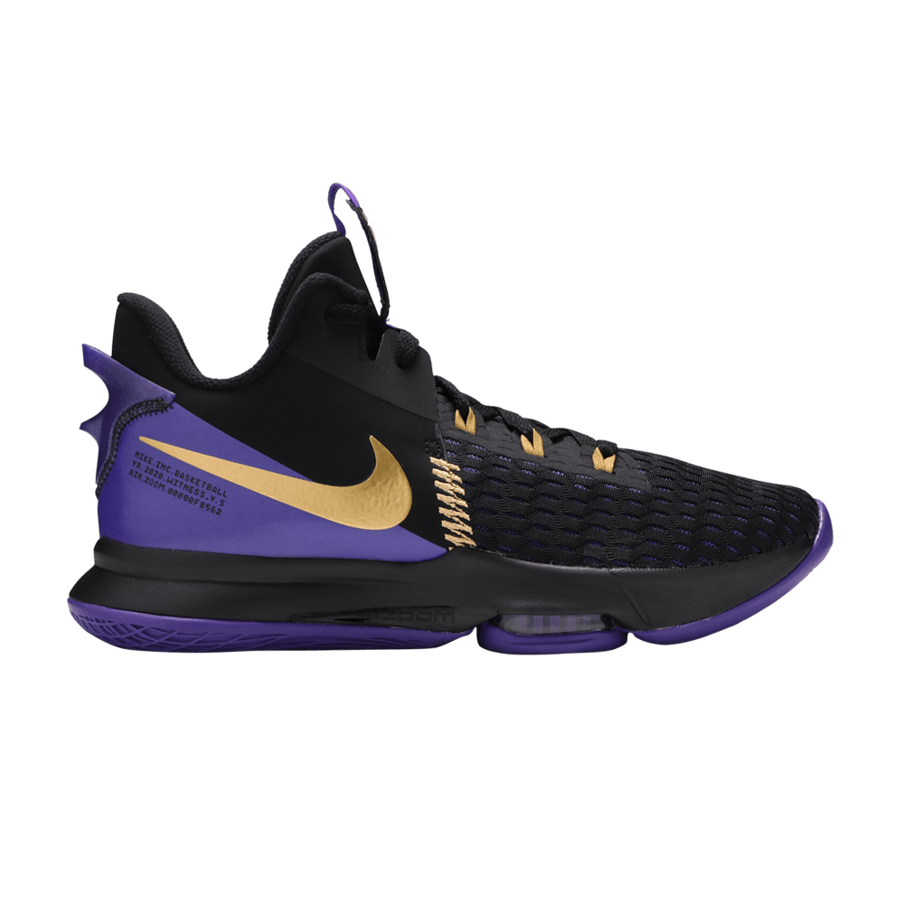 Nike LeBron Witness 5 'Fierce Purple Metallic Gold'