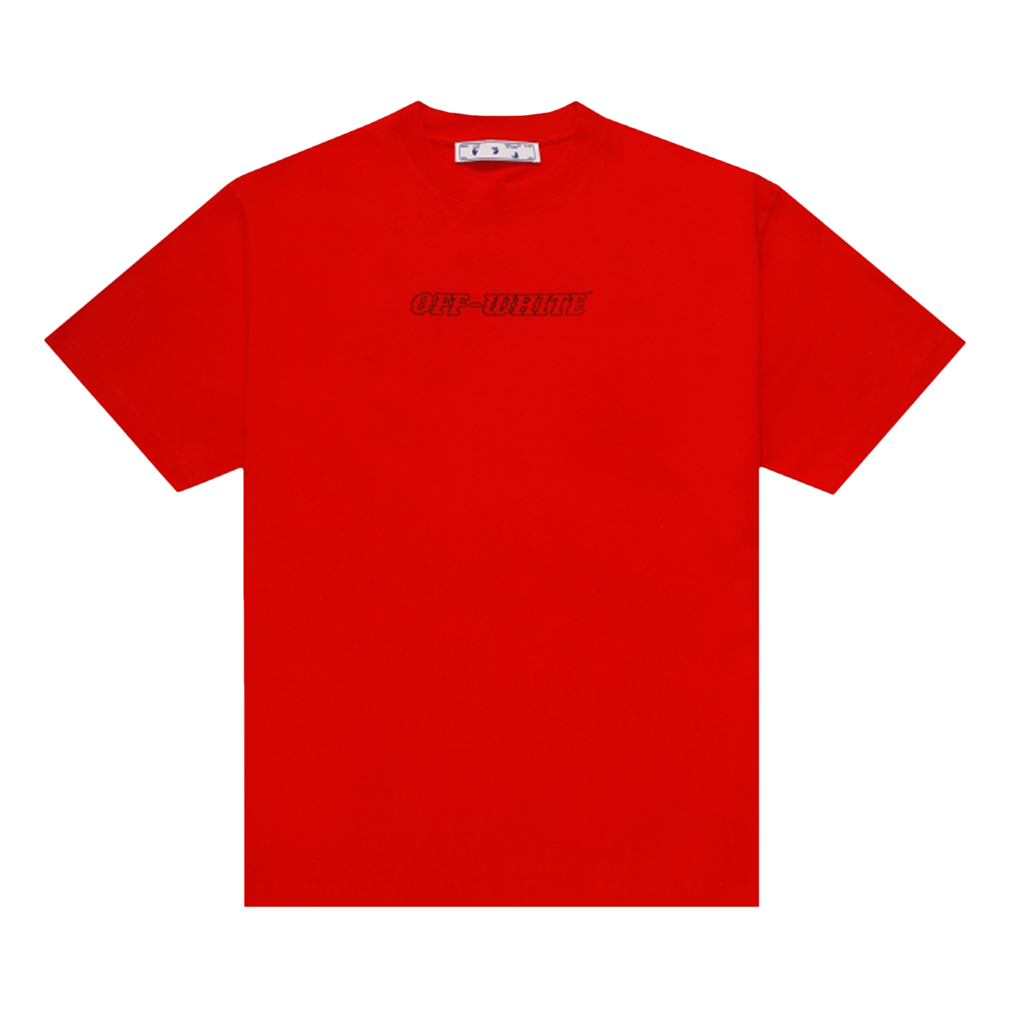 Off-White Pascal Short-Sleeve Over Tee 'Fiery Red/Nude'