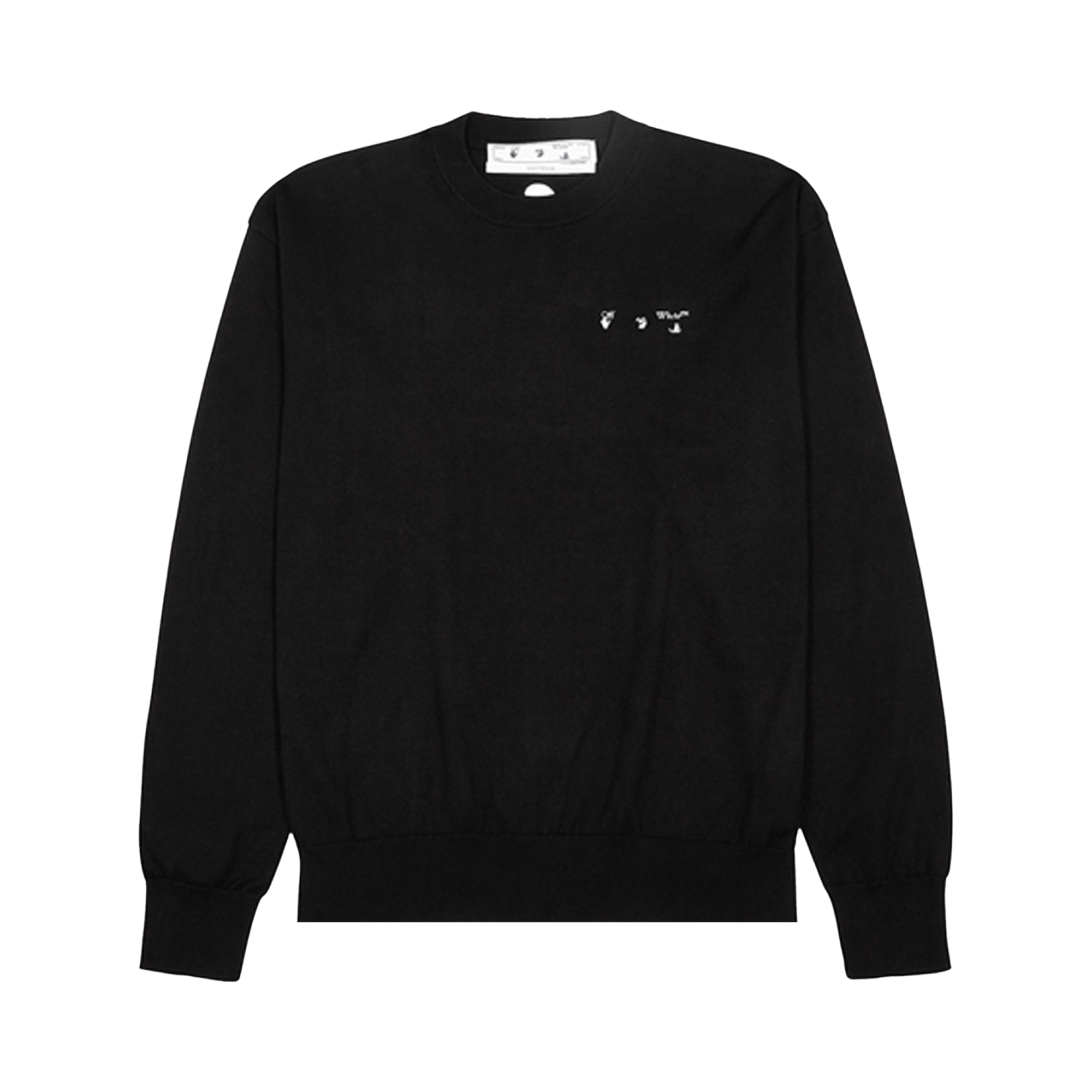 Off-White Basic Knit Crewneck 'Black/White'