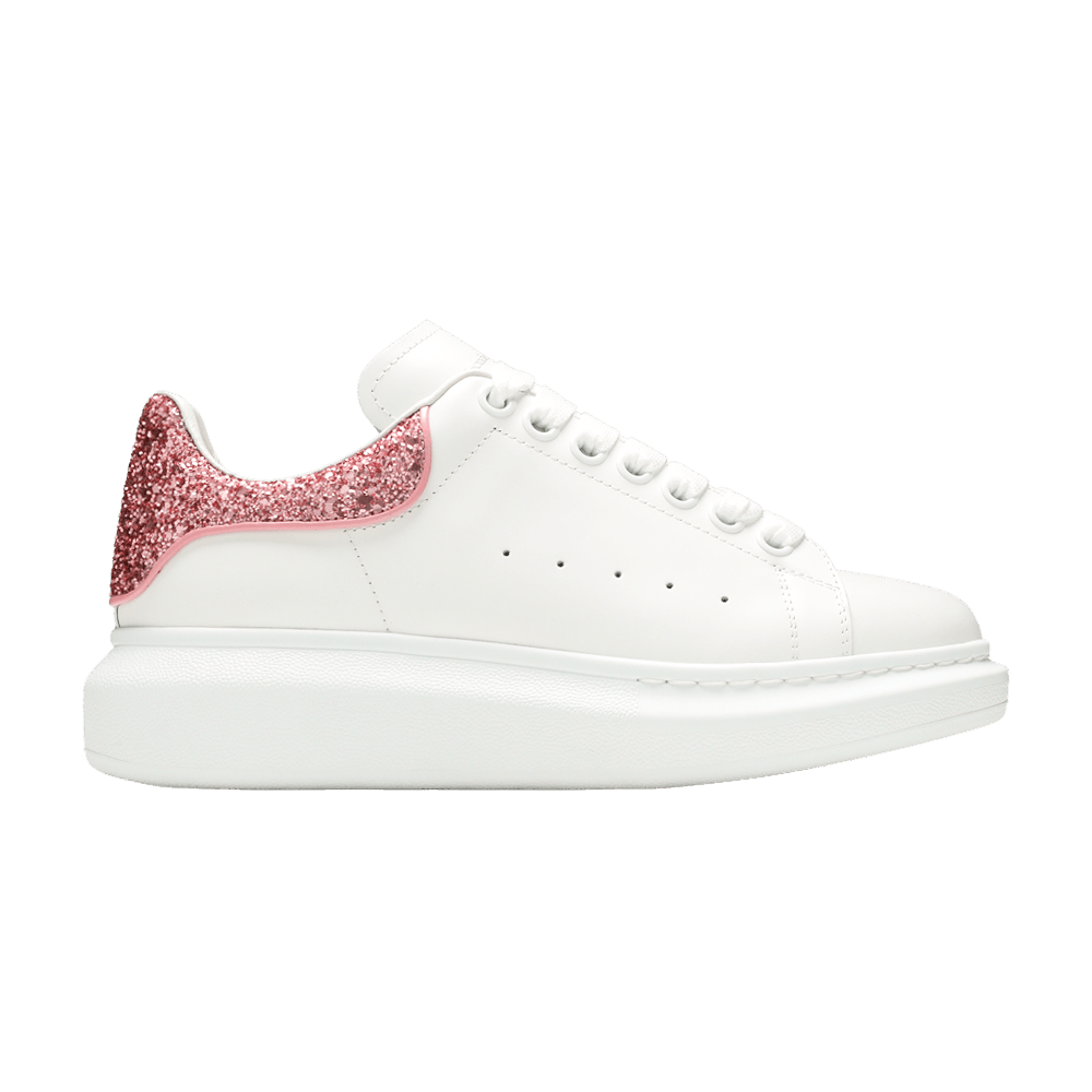 Alexander McQueen Wmns Oversized Sneaker 'White Pink Glitter'