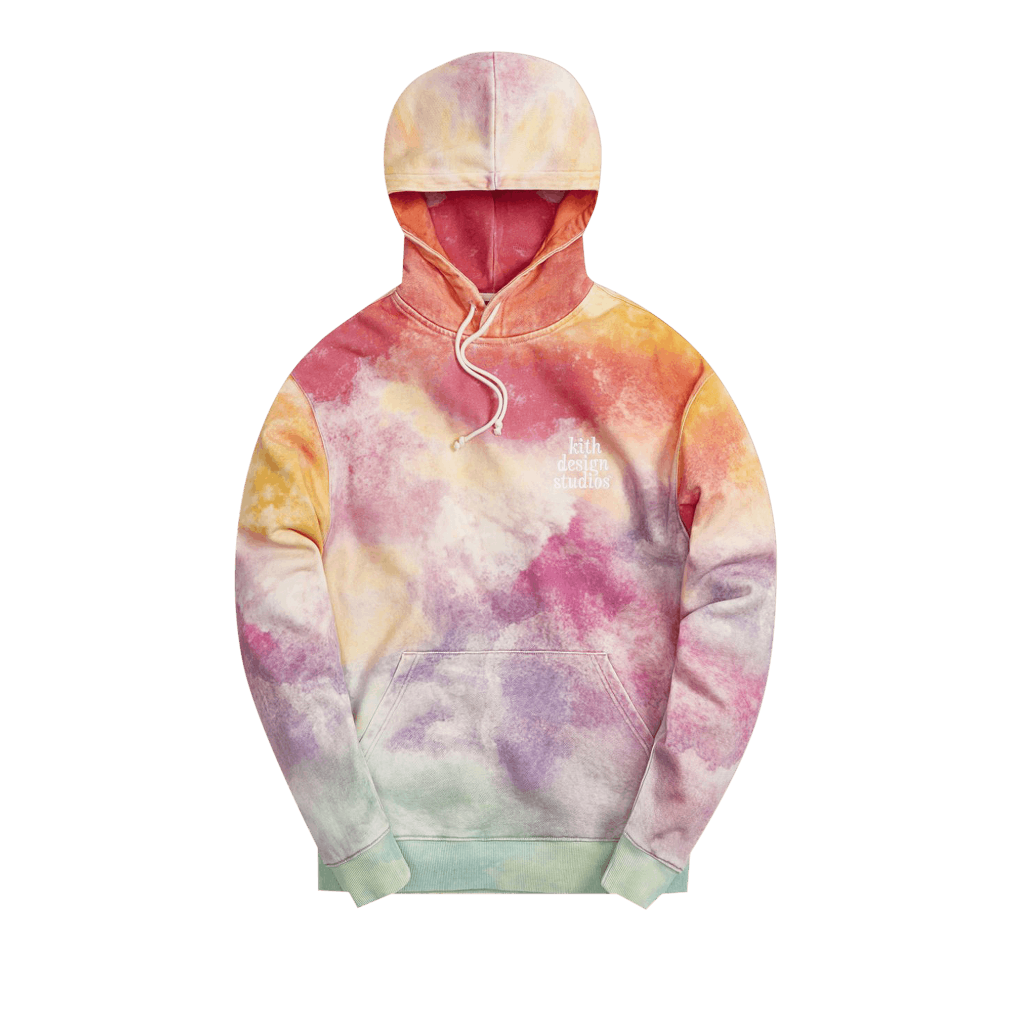 Kith Tie Dye Williams III Hoodie 'Pink/Green'