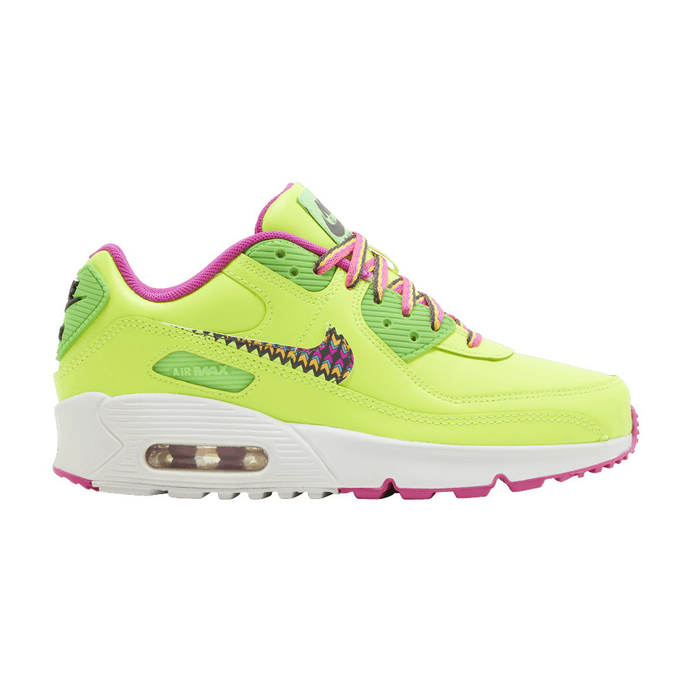 Nike Air Max 90 Leather GS 'Volt Fire Pink'