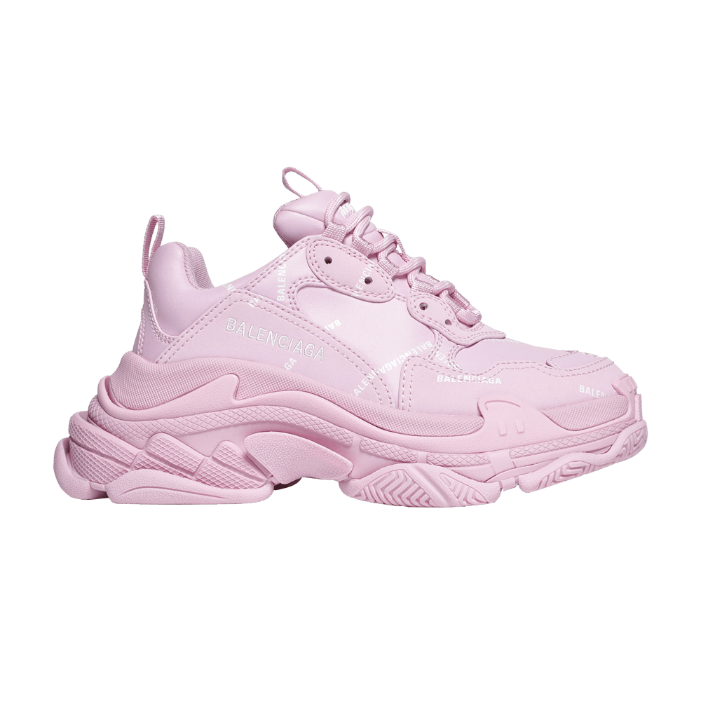 Balenciaga Wmns Triple S Sneaker 'Allover Logo - Pink'